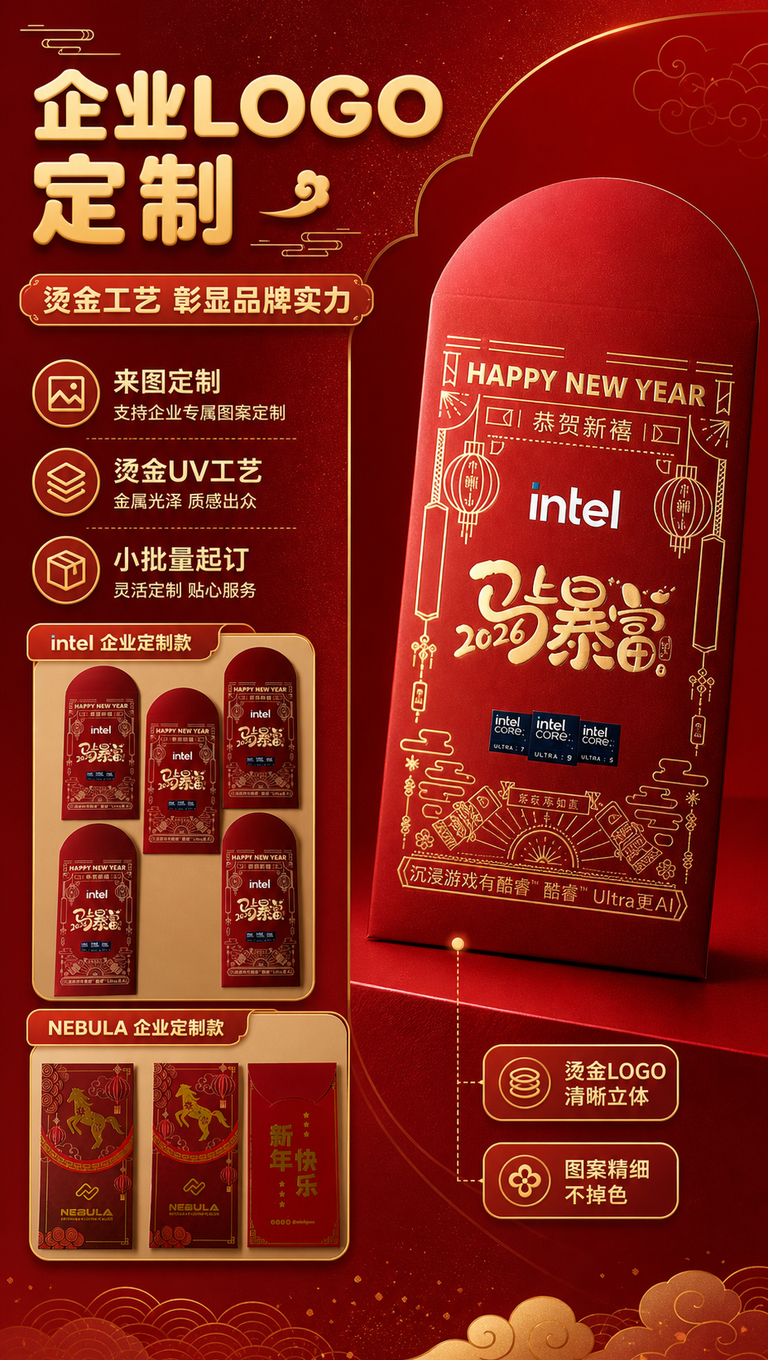 [商品] 使用【图5】【图6】企业定制款红包（intel/NE… - 图片创意预览