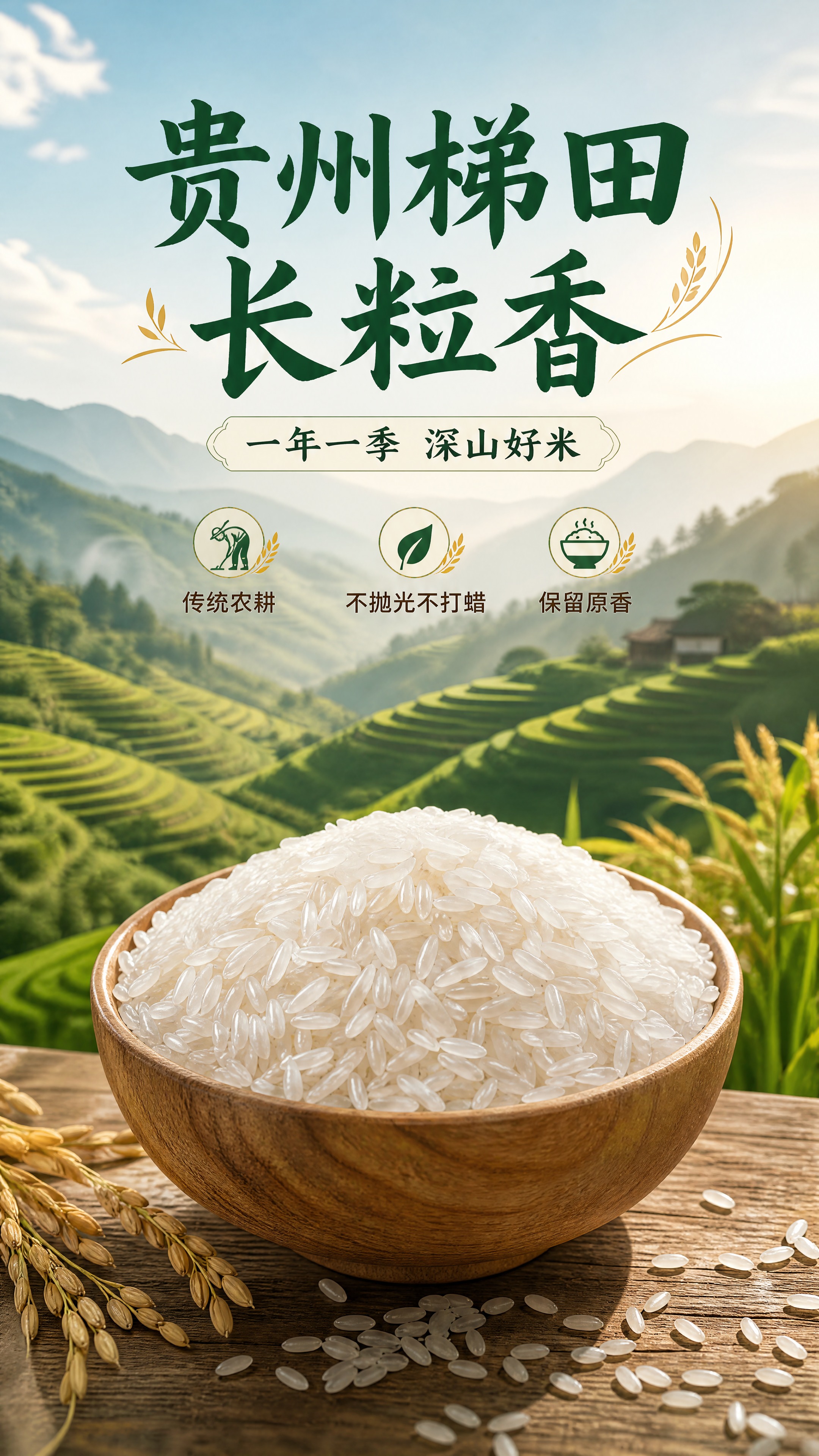 [商品] 使用【图1】【图2】中的大米实物参考；本张不出现包装… - 图片创意预览