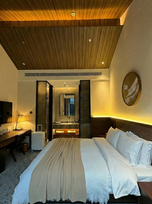 床上的书和手机消掉，加一条米灰色小毯子预览效果