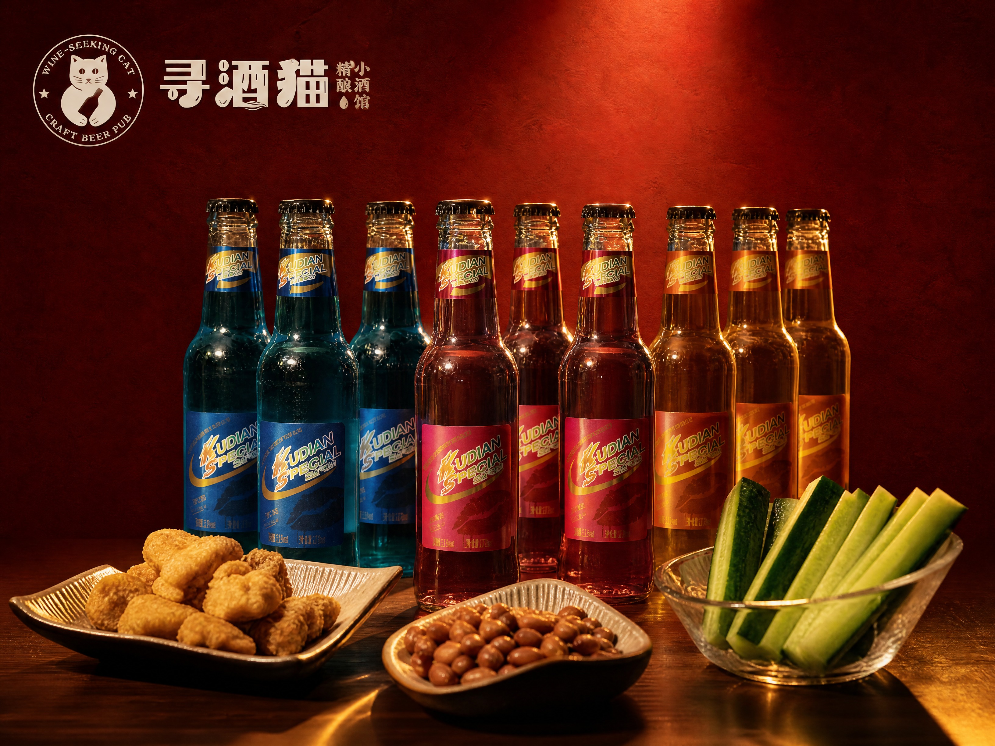 参考图4的红色背景风格、产品布局和暖色调氛围，只保留主图中的商… - 图片创意预览