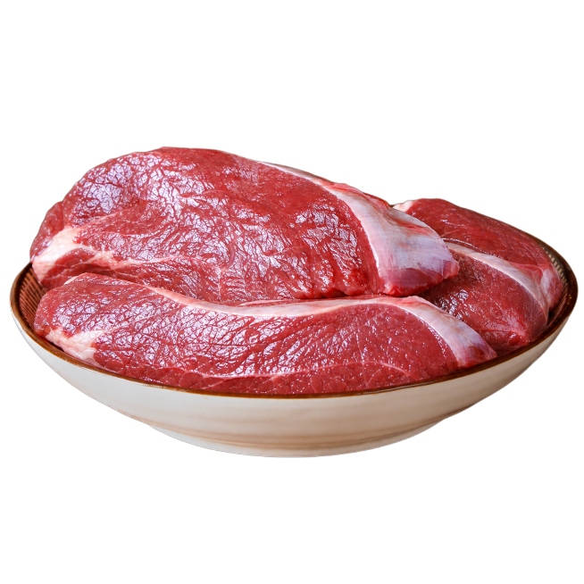把图一碗里的肉更换成图二的肉，保持碗和整体构图不变，进行微调和精修，让肉质纹理自然真实，色泽鲜亮均匀预览效果