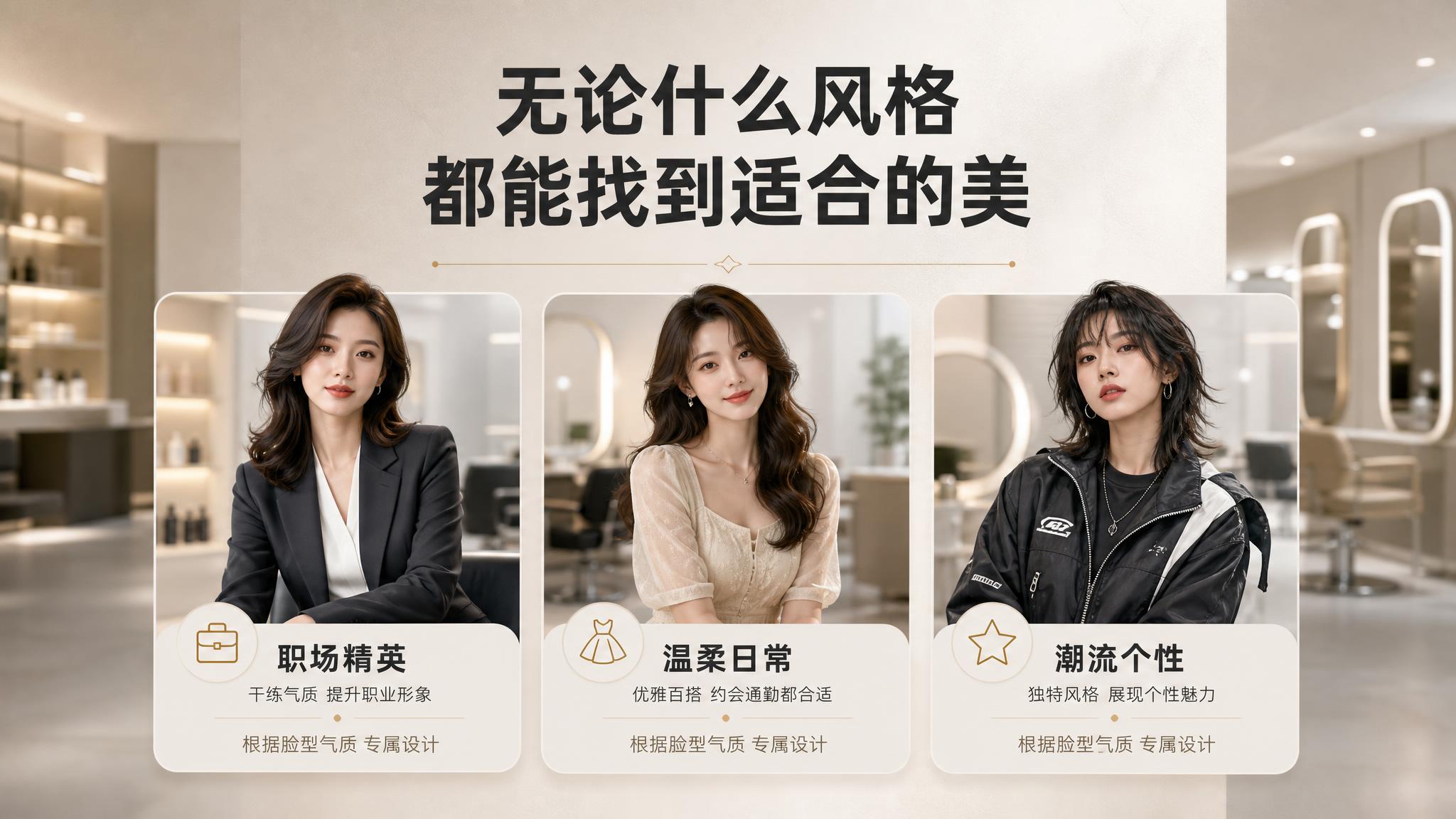 [商品] 女士精致洗剪吹到店服务；延续套系视觉风格 全部顾客为… - 图片创意预览