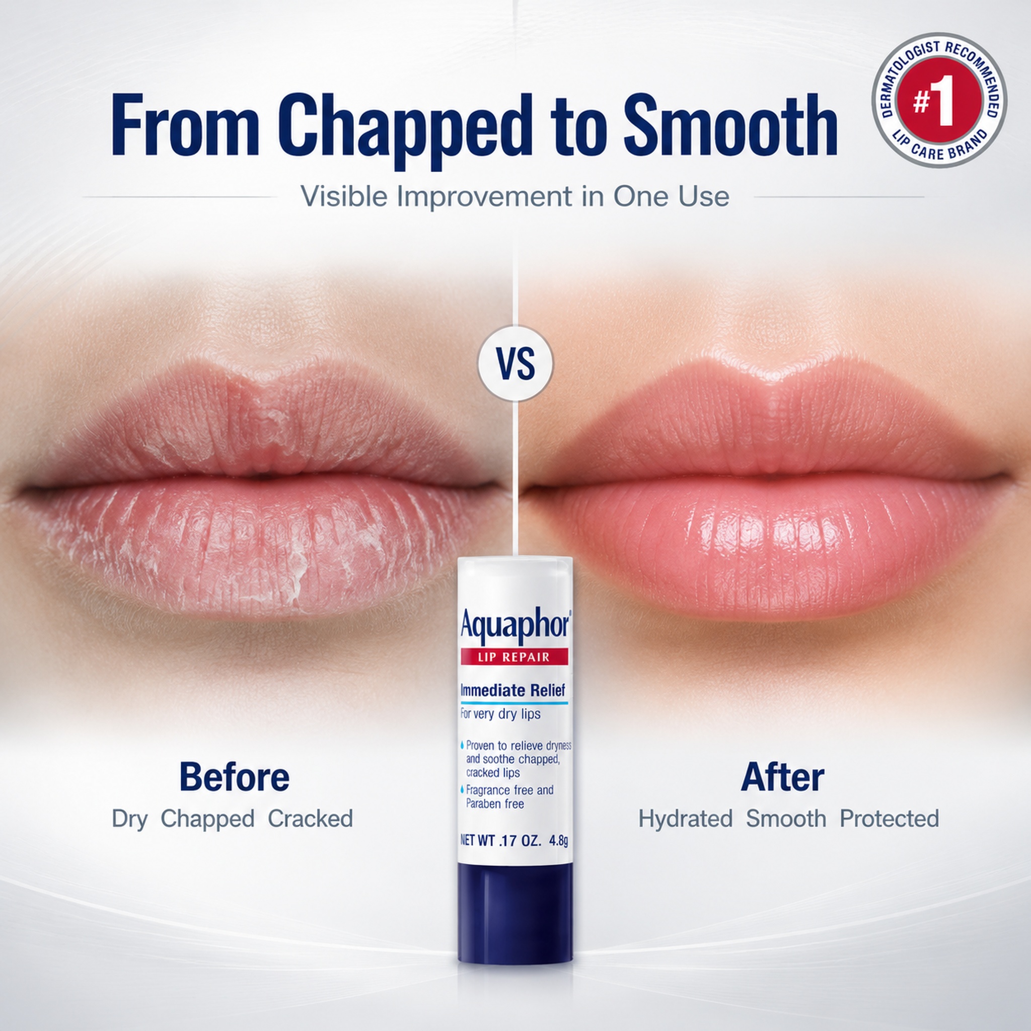 Before and after lip condition… - 图片创意预览