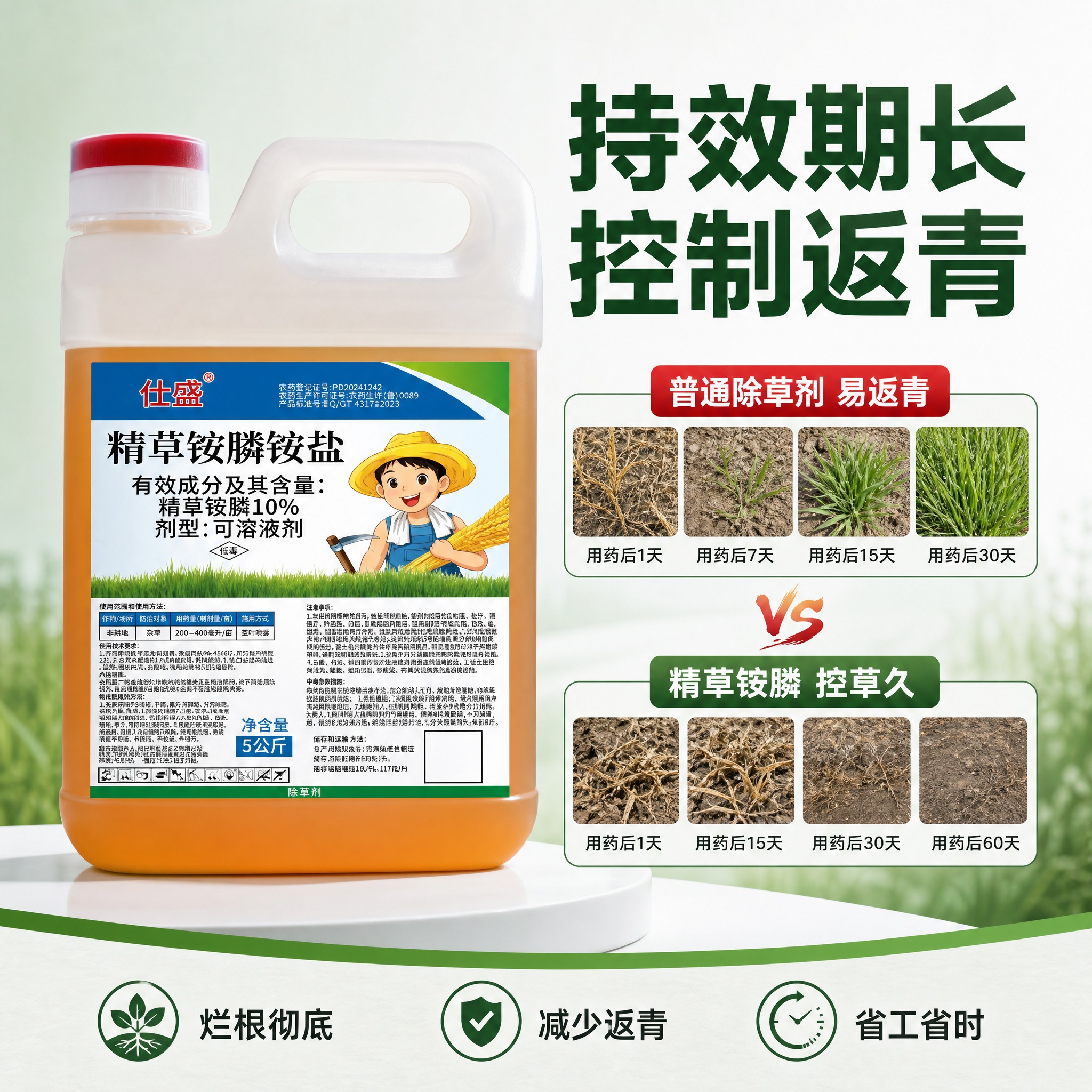 [主图-4] 持效期长卖点，控制返青。 [统一基调] 京东品质… - 图片创意预览