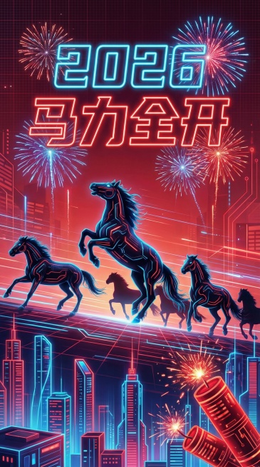 以这个图的风格和样子，生成马年春节平面海报，生成5张不同风格的预览效果