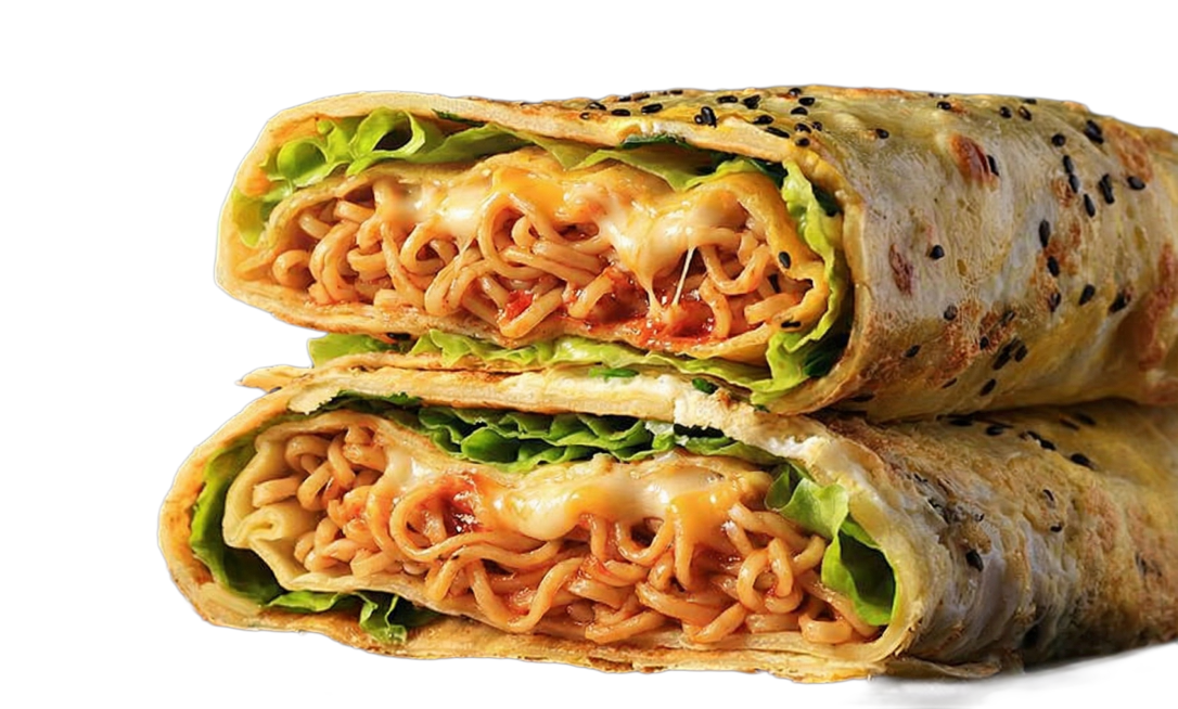 煎饼里面加入芝士火鸡面预览效果