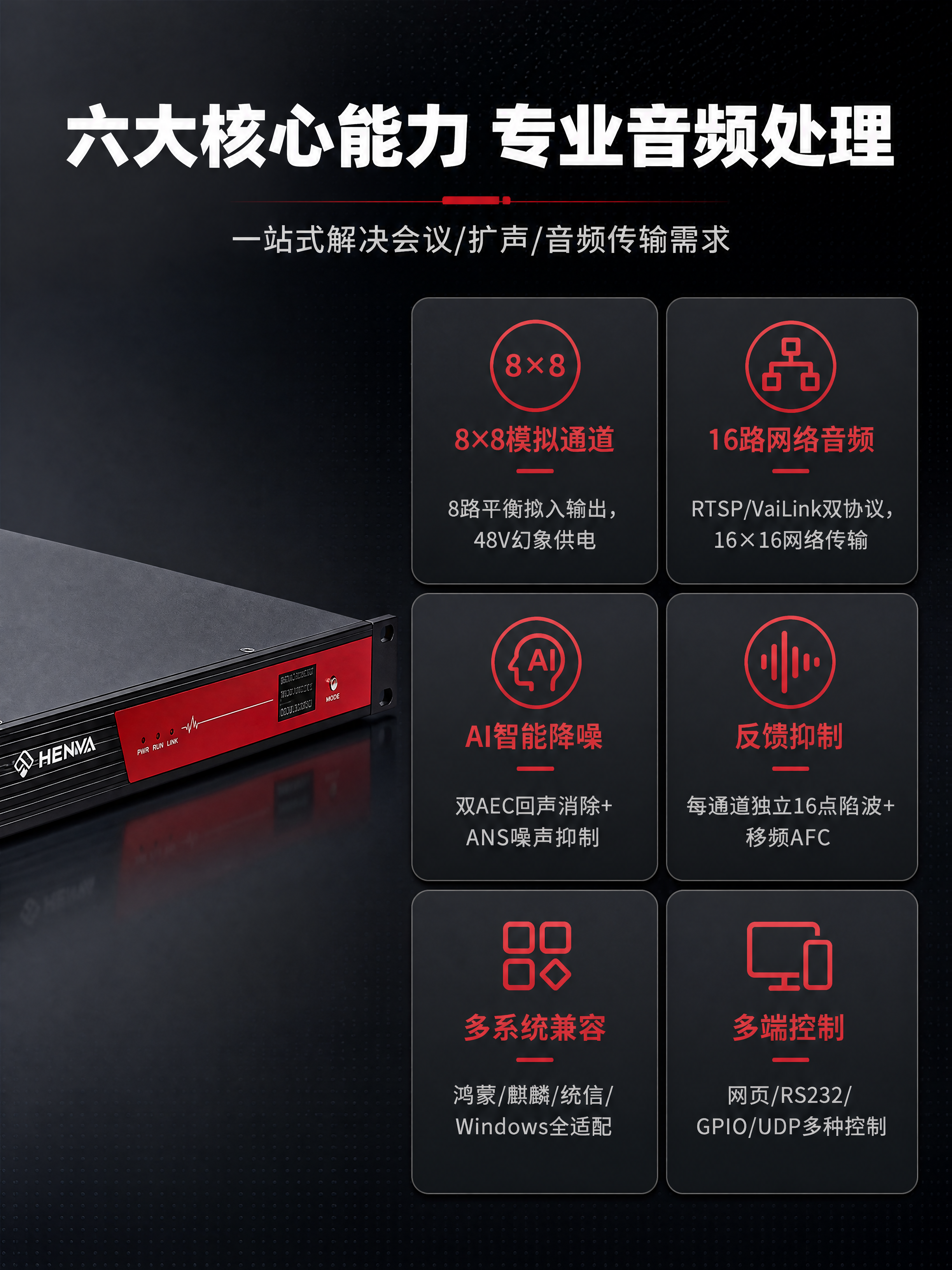 [商品] 使用【图1】HENVA HA-DV0808音频处理器… - 图片创意预览