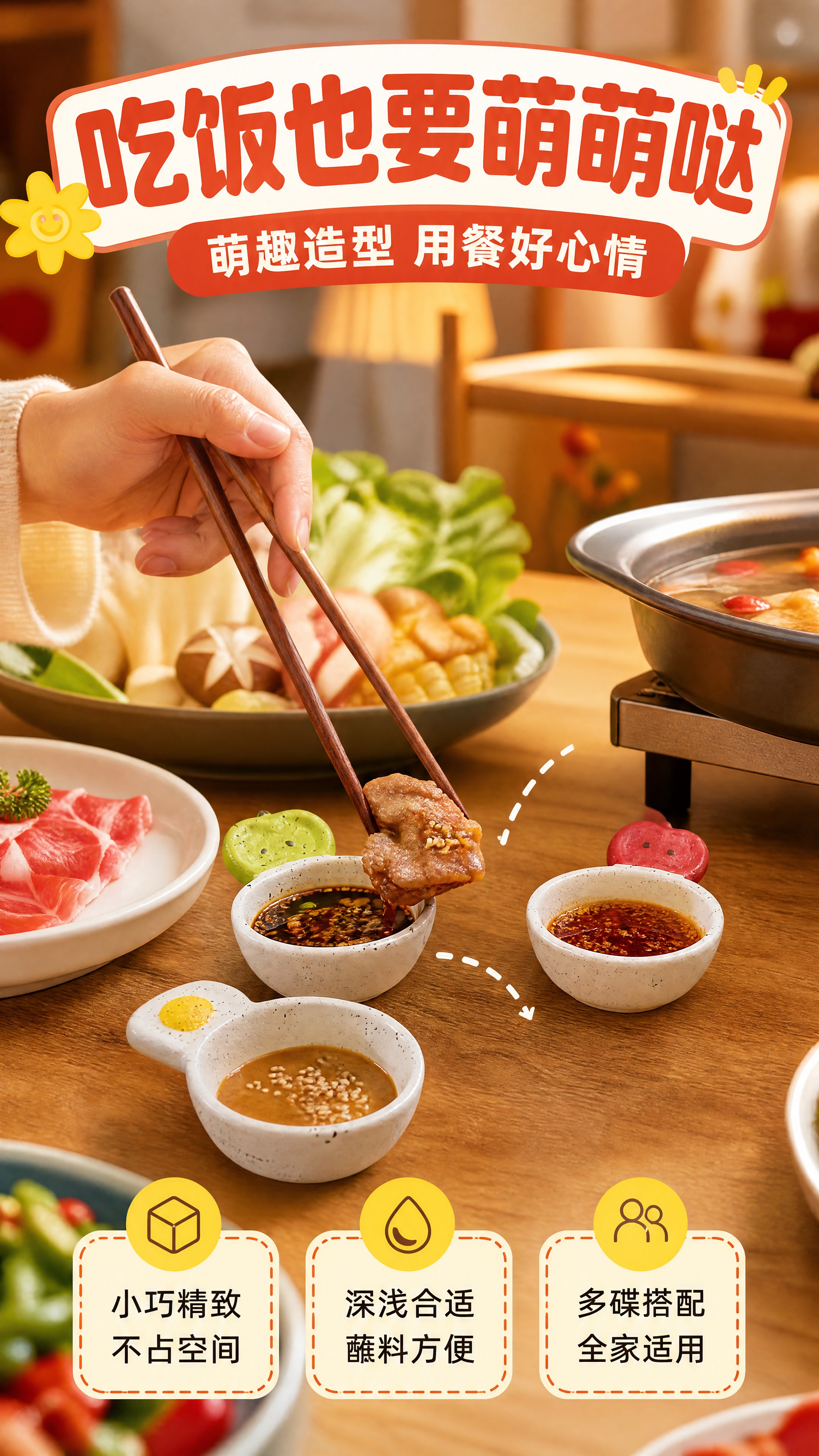 [商品] 使用【图1】中的磨砂陶瓷小料碟；保留白色磨砂陶瓷带黑… - 图片创意预览