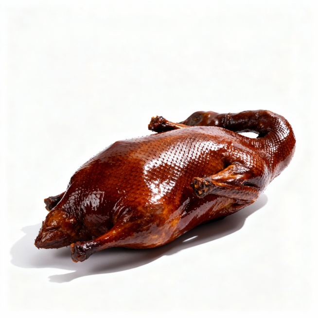 只需要图片中的熟食烧鸭和烧鸭投影背景，灯具和鲜肉都不需要，然后吧熟食烧鸭背景放置在图片中间，生成的图片一样或者类似的风格都可以，一共生成12张预览效果