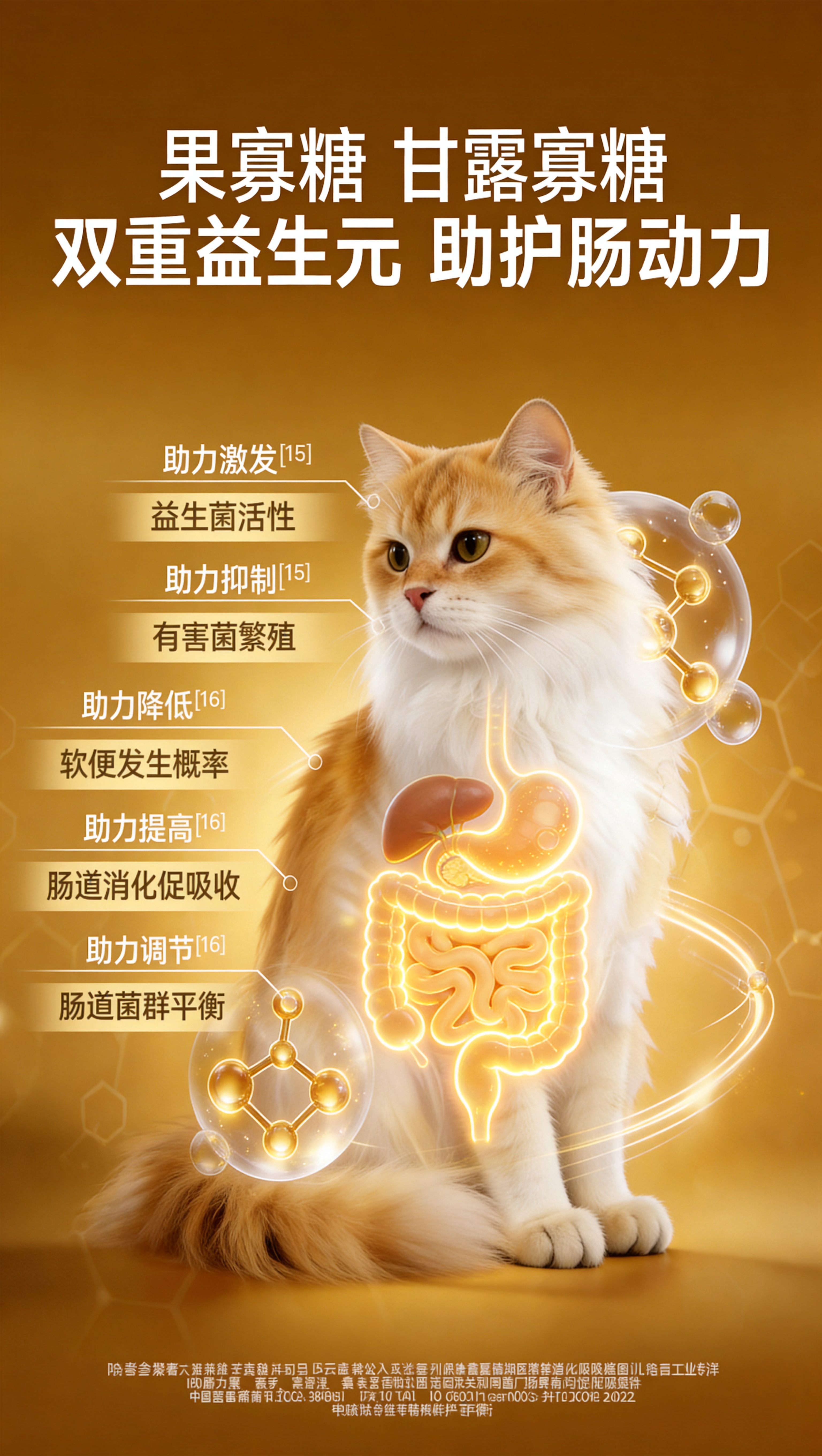 将原图中猫咪腹部的肠胃结构替换为泌尿系统，放置在猫咪对应的器官… - 图片创意预览
