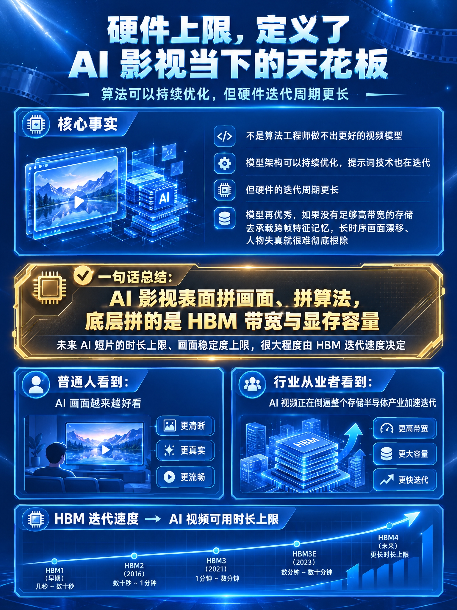 参照这张图的低饱和深空蓝科技插画风格，生成一张新的总结收尾信息… - 图片创意预览