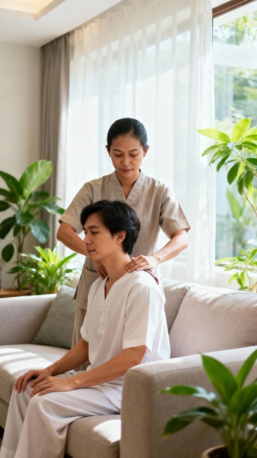 生成50张上门泰式按摩图片预览效果