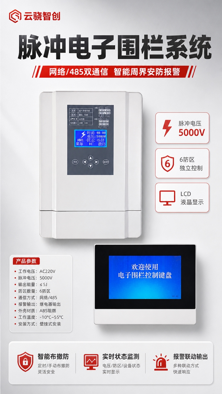 [商品] 使用【图1】脉冲电子围栏主机和控制键盘套装；保留主机… - 图片创意预览
