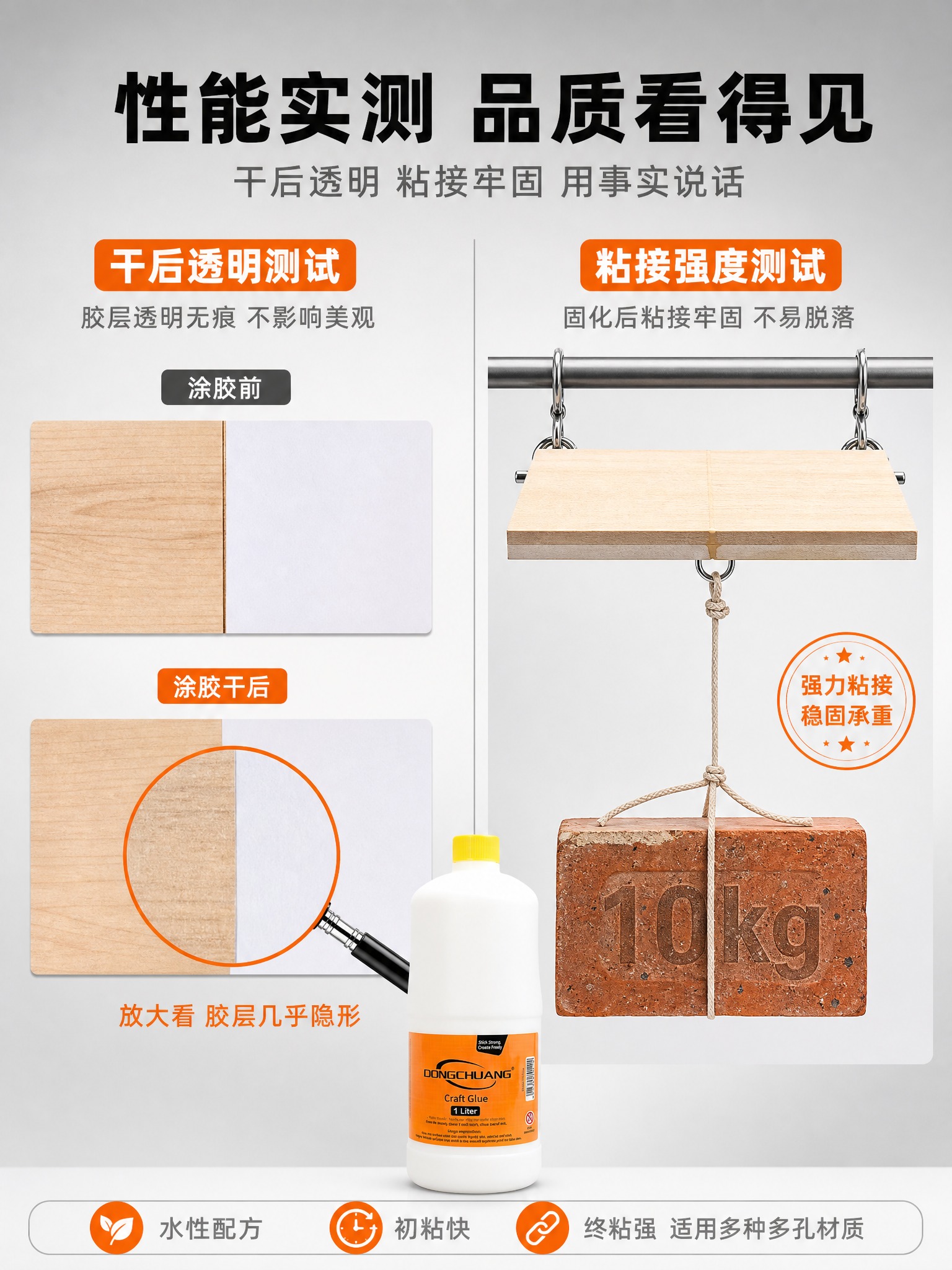 [商品] 使用【图1】DONGCHUANG 1L手工白胶；保留… - 图片创意预览