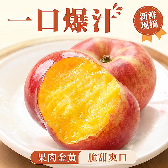 这个有毛。油蟠桃没有毛