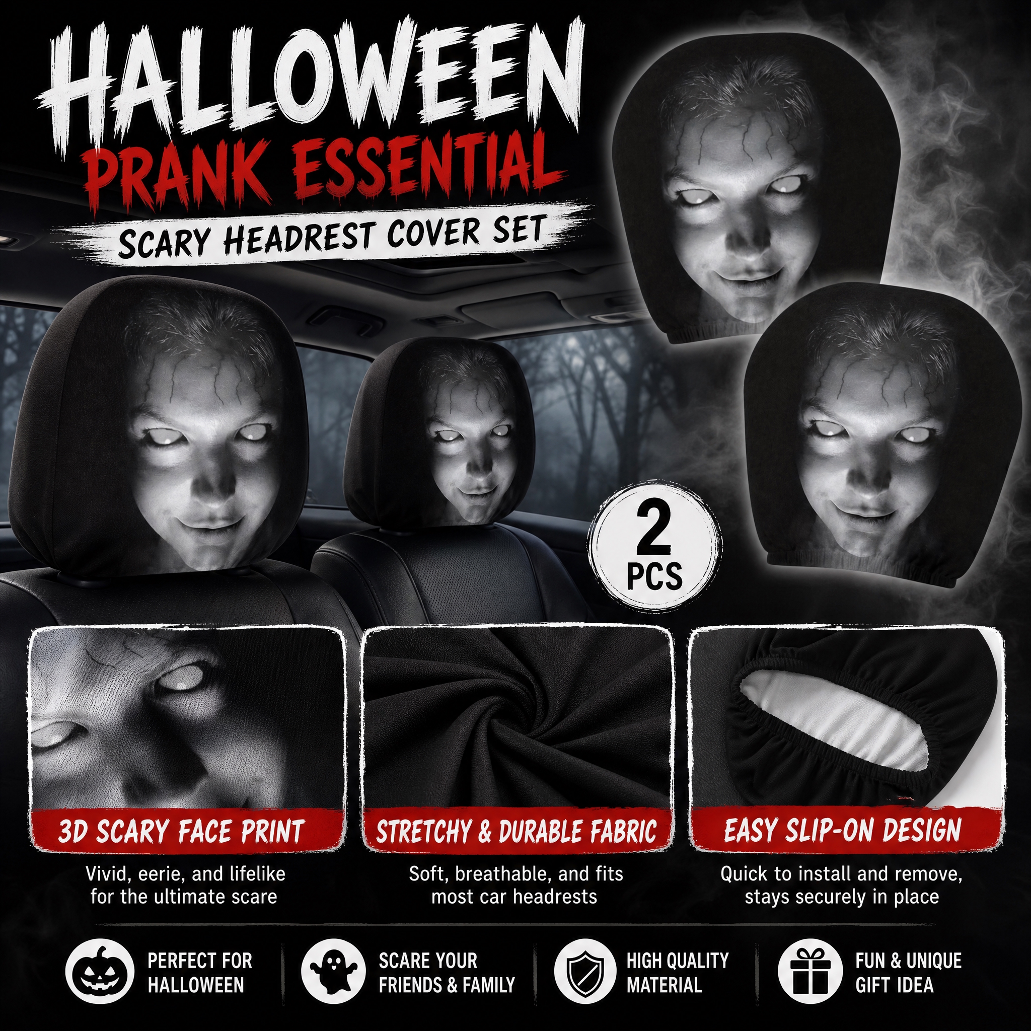 Dark smoky spooky background, l… - 图片创意预览