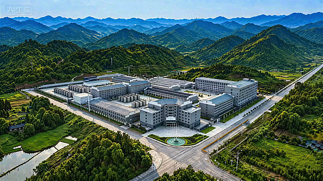 优化画面，让所有建筑轮廓更清晰自然，提升整体画面锐度和清晰度，保证印刷到企业画册不模糊，保留原有画面构图、色彩和场景不变