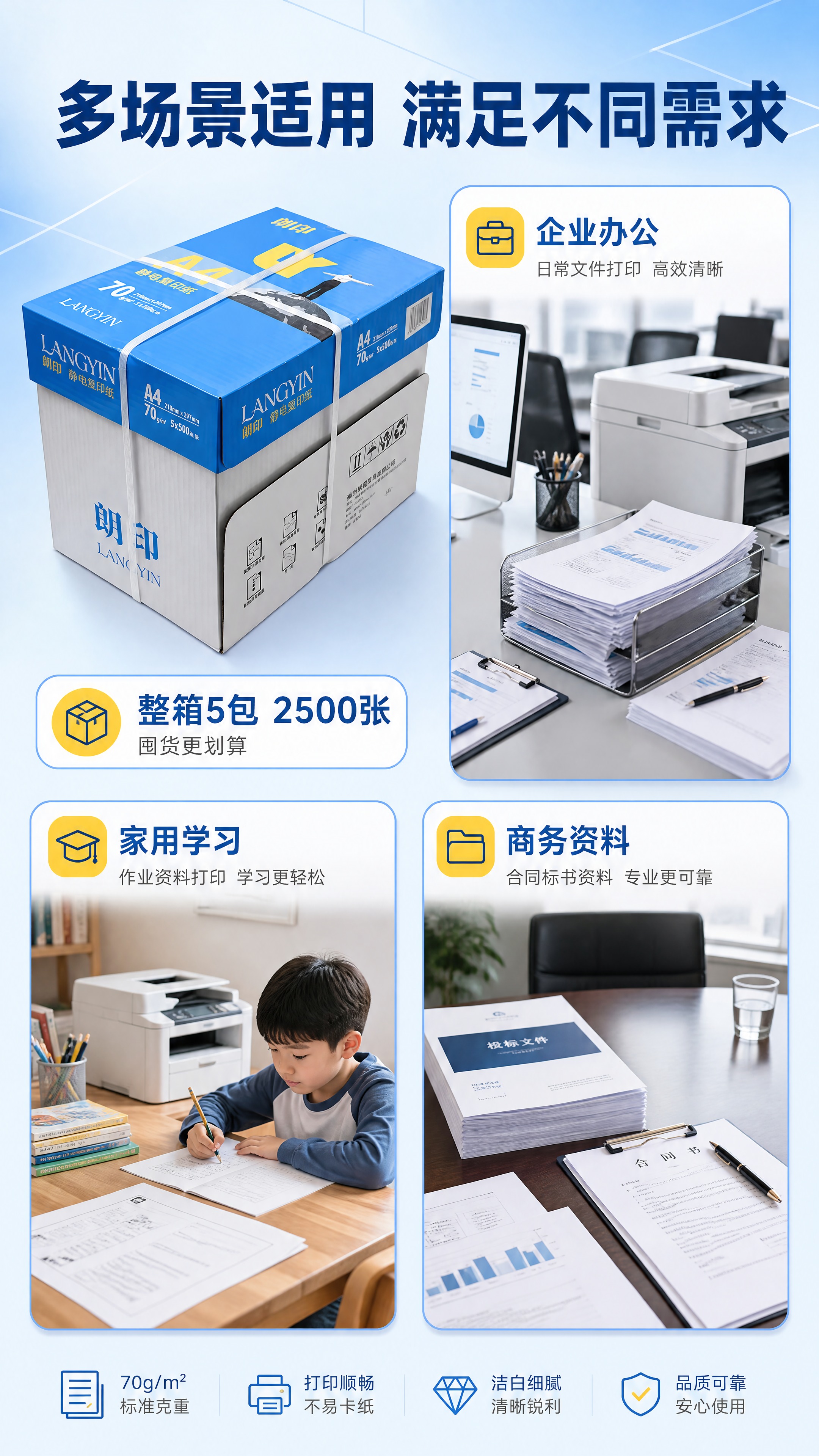 [商品] 使用【图3】朗印A4复印纸整箱装图；保留整箱包装外观… - 图片创意预览