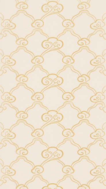 浅色系底纹，由重复的金色云纹图案构成，云纹线条流畅细腻，呈对称几何排列，整体风格典雅庄重，底纹颜色为柔和的浅色系，与金色云纹形成和谐对比，画面简洁大方，具有传统中式装饰美感。预览效果