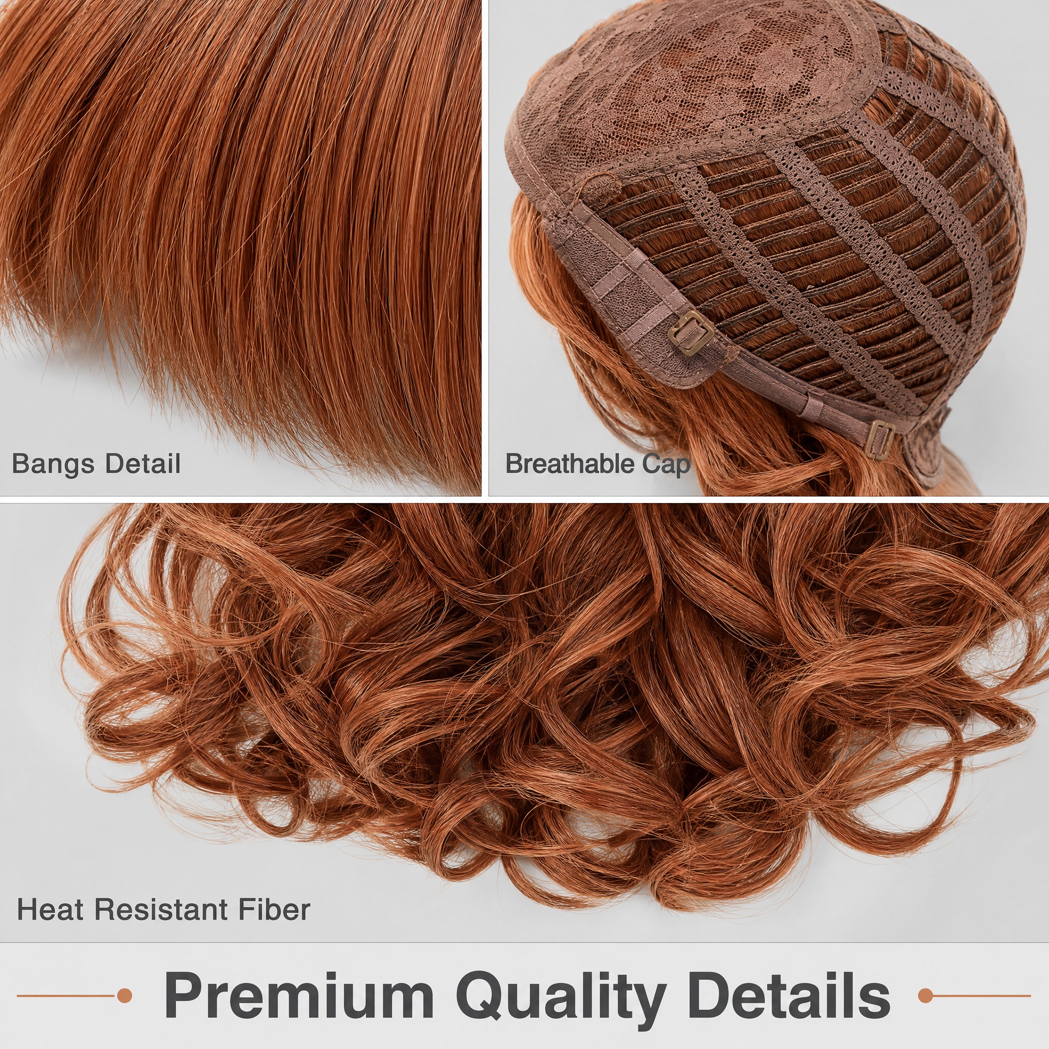 [主图-4] Copper Ginger Long Curly… - 图片创意预览