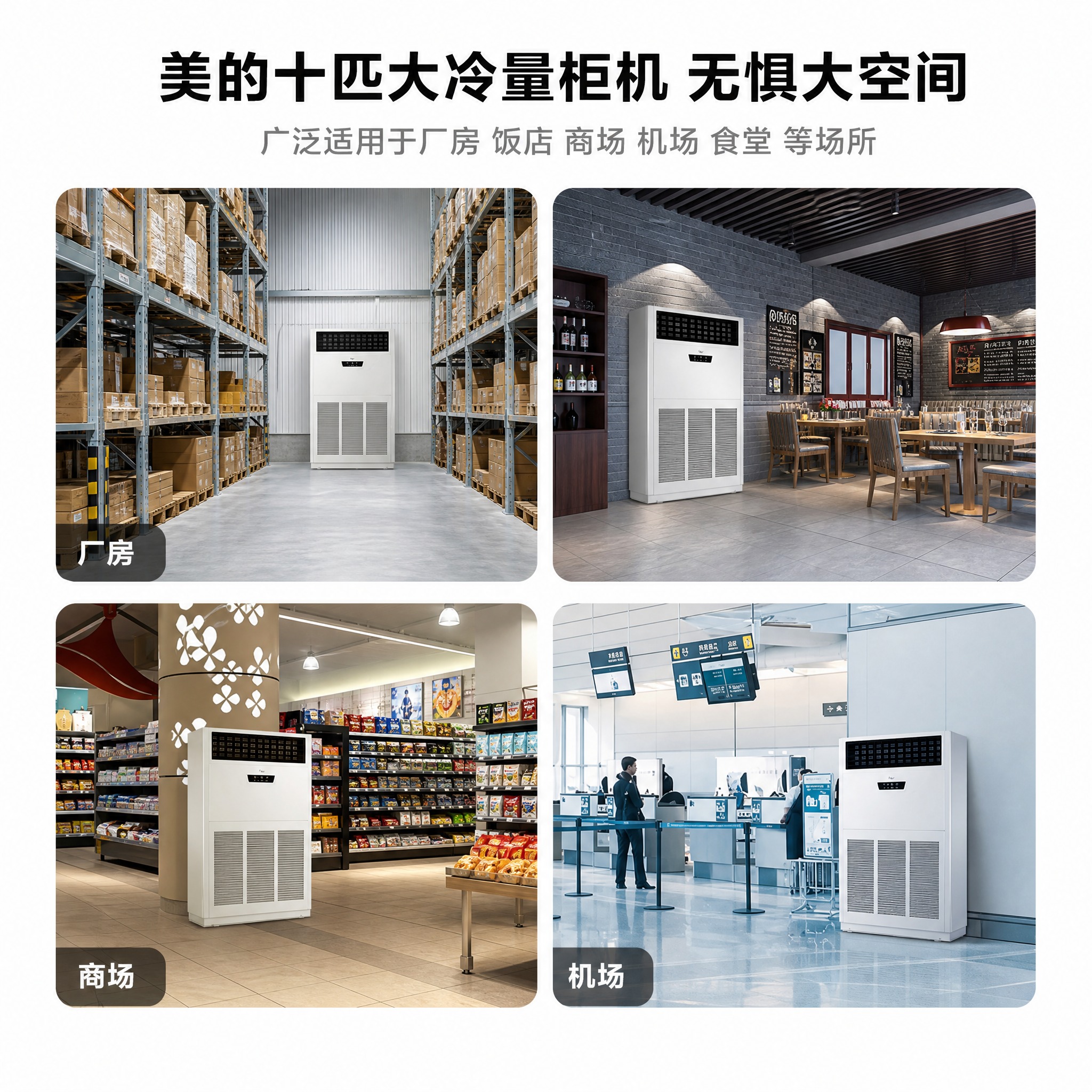 重新设计这张多场景应用图，去掉中间的圆形大图和不规则拼接，改为… - 图片创意预览