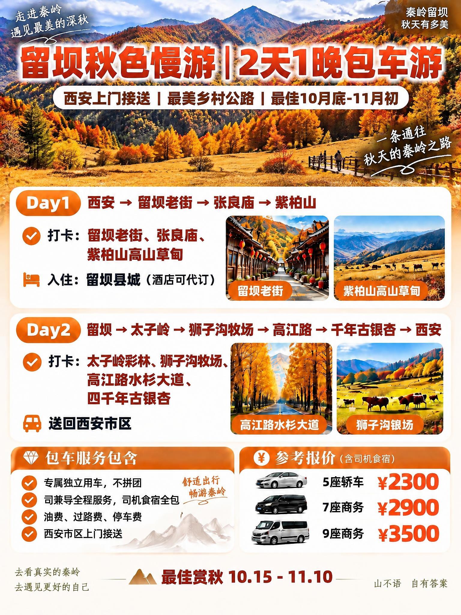 基于参考海报，将背景替换为紫柏山金秋高山草甸与彩林实景，保留所… - 图片创意预览