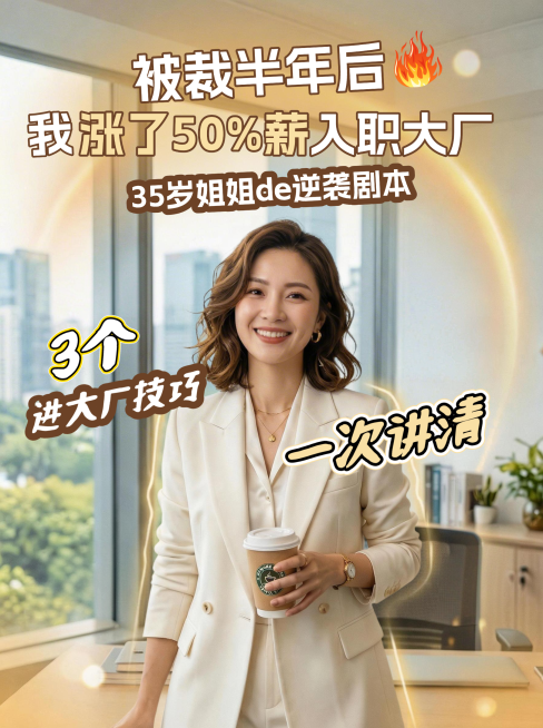 职场逆袭主题人物封面预览效果