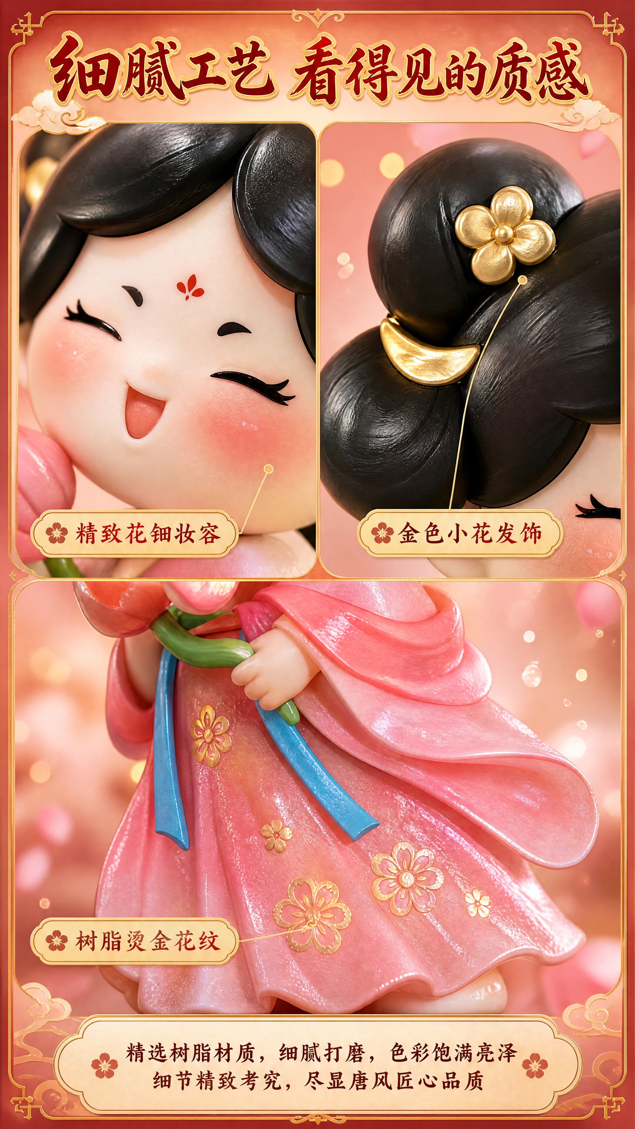 [商品] 使用【图1】【图2】的唐小主盲盒手办局部细节；保留树… - 图片创意预览