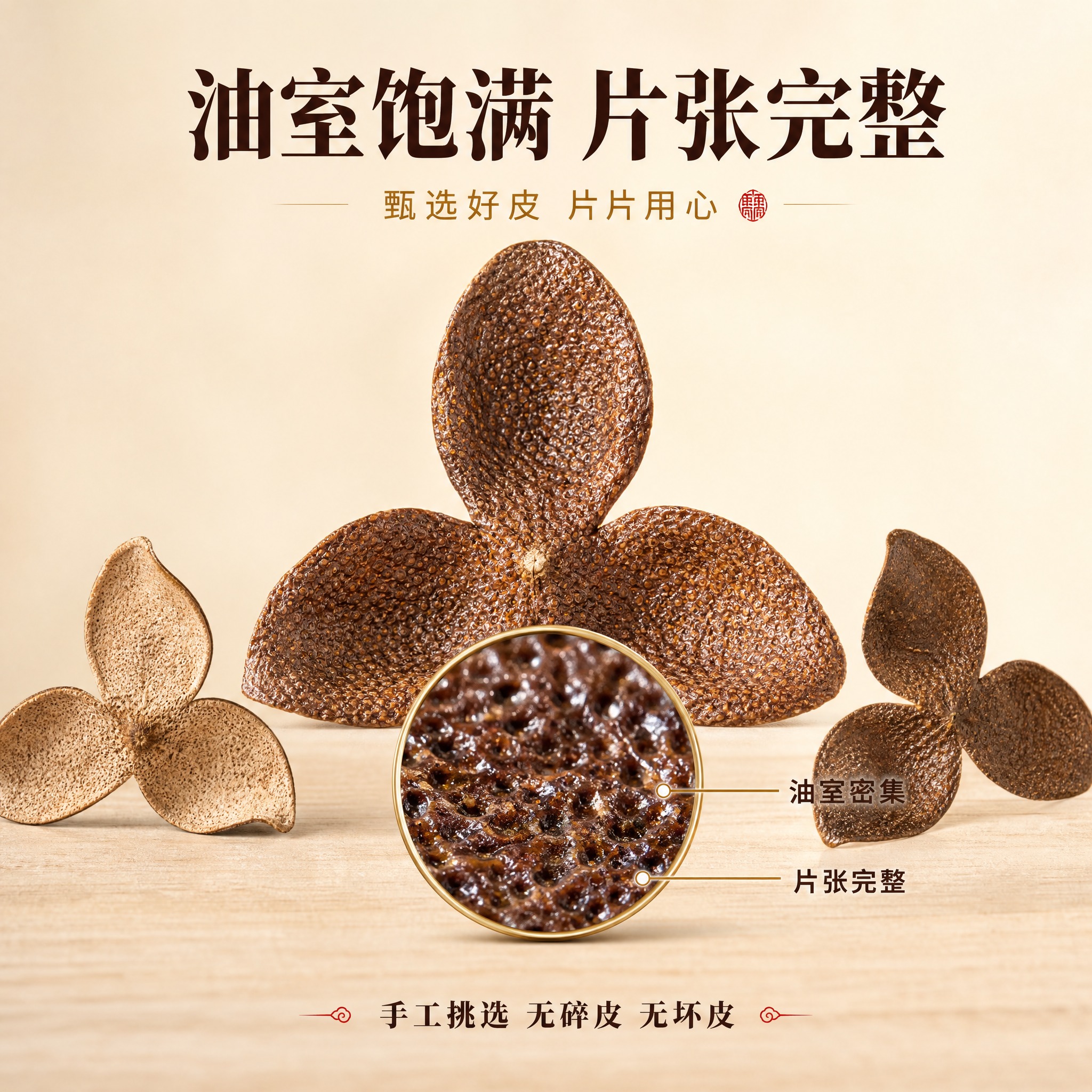 [主图-3] 油室饱满片张完整卖点图，主题为品质细节展示，突出… - 图片创意预览