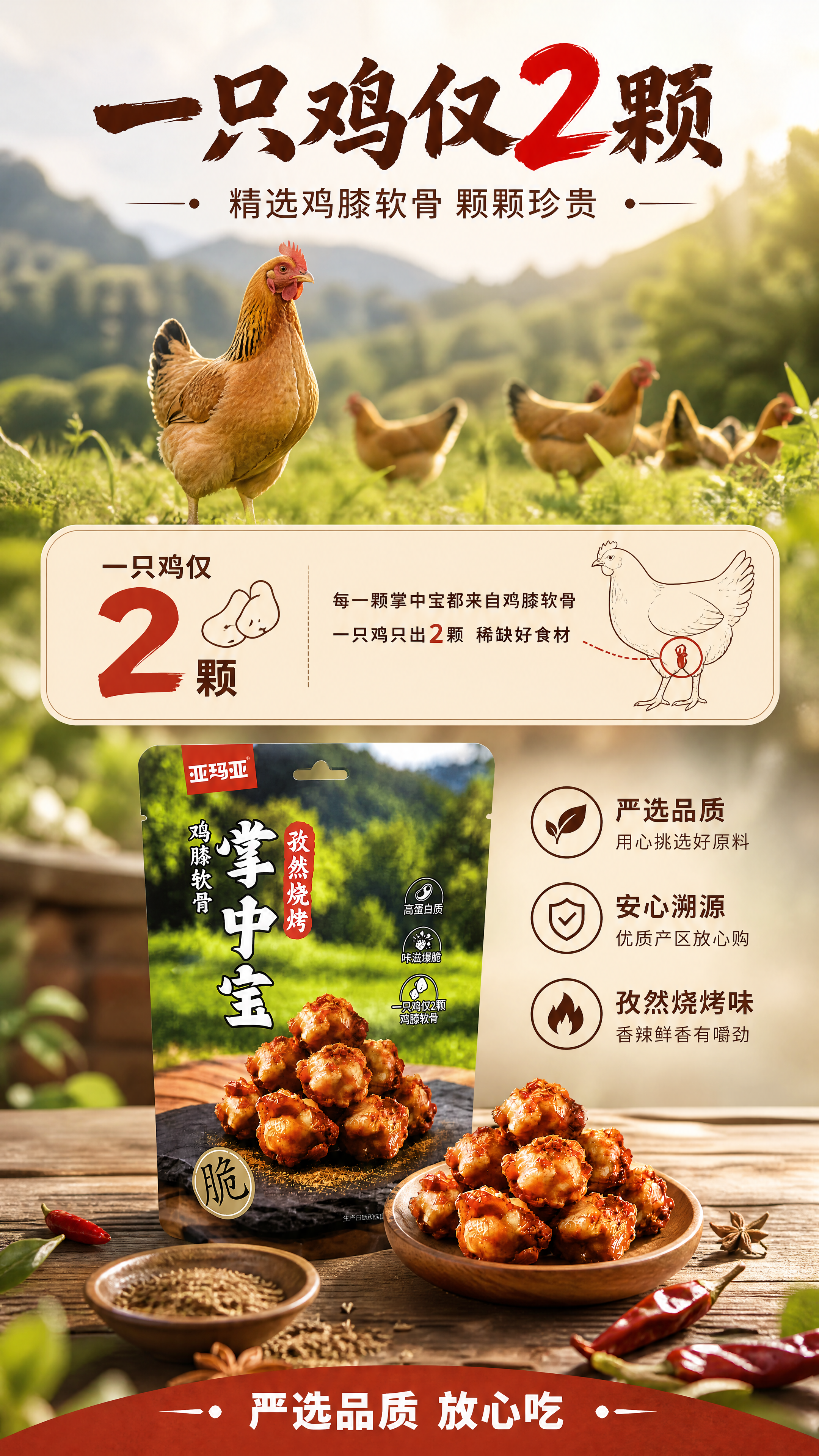 [商品] 使用【图1】亚玛亚孜然烧烤味掌中宝袋装产品；保留包装… - 图片创意预览
