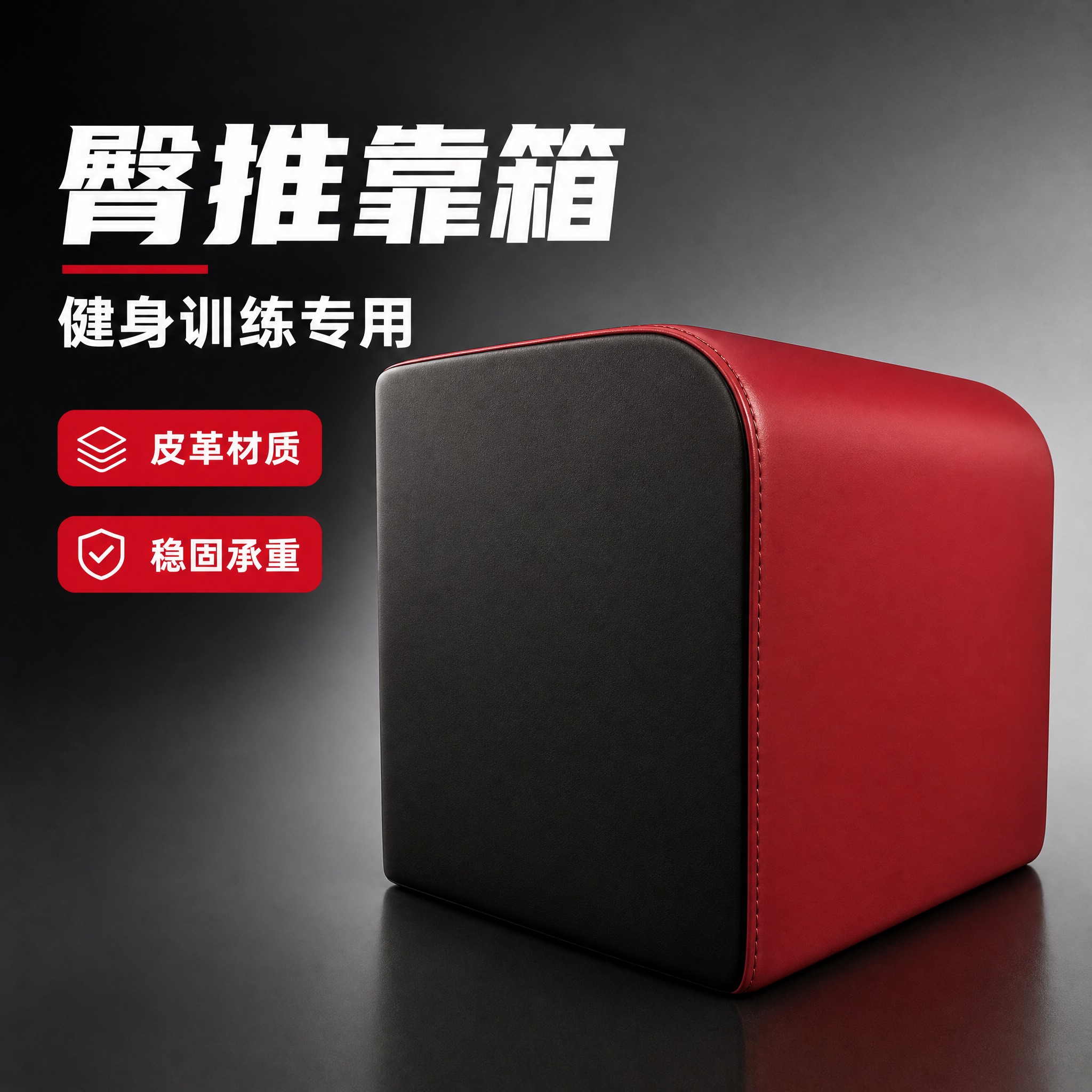 [主图-1] 首图点击率 红黑配色臀推靠箱主体展示 [统一基调… - 图片创意预览