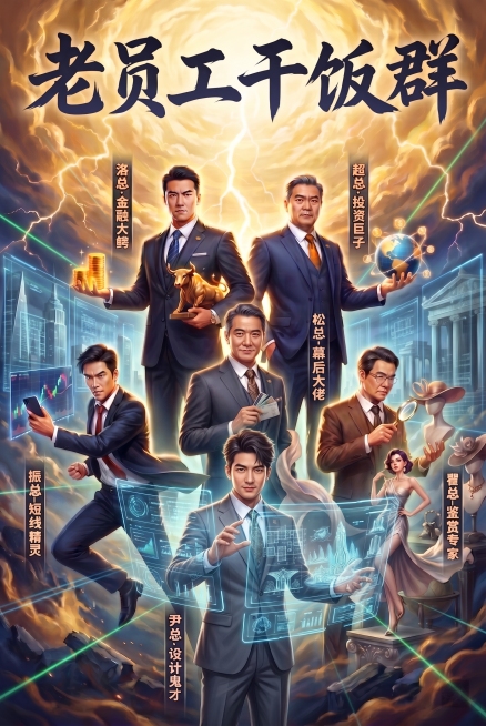 尹总的形象改年轻一点潇洒一点，设计稿应该采用科技感强烈一些的半透明科技感设计图预览效果