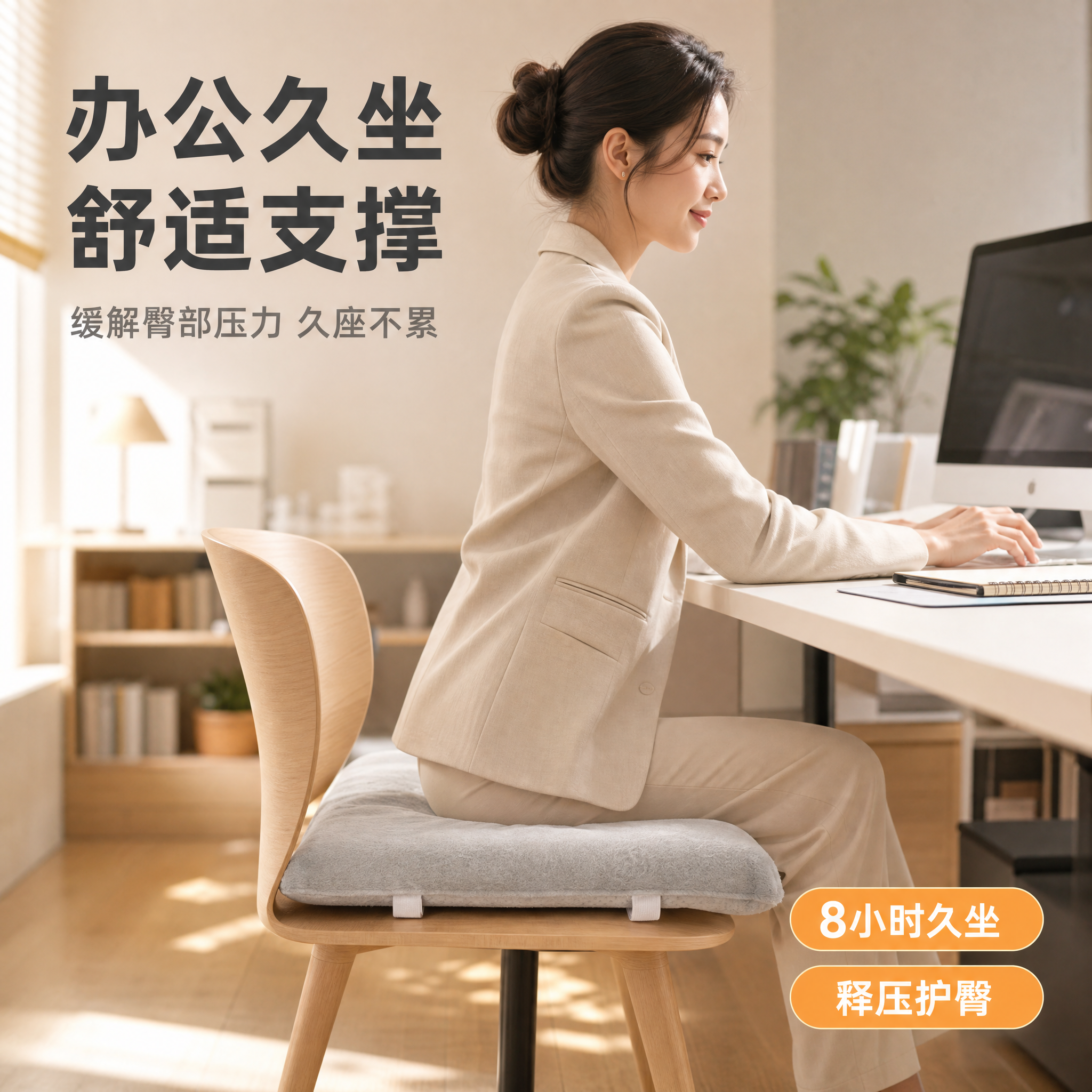 [主图-7] 主题：办公场景使用展示 办公室久坐场景，突出办公… - 图片创意预览