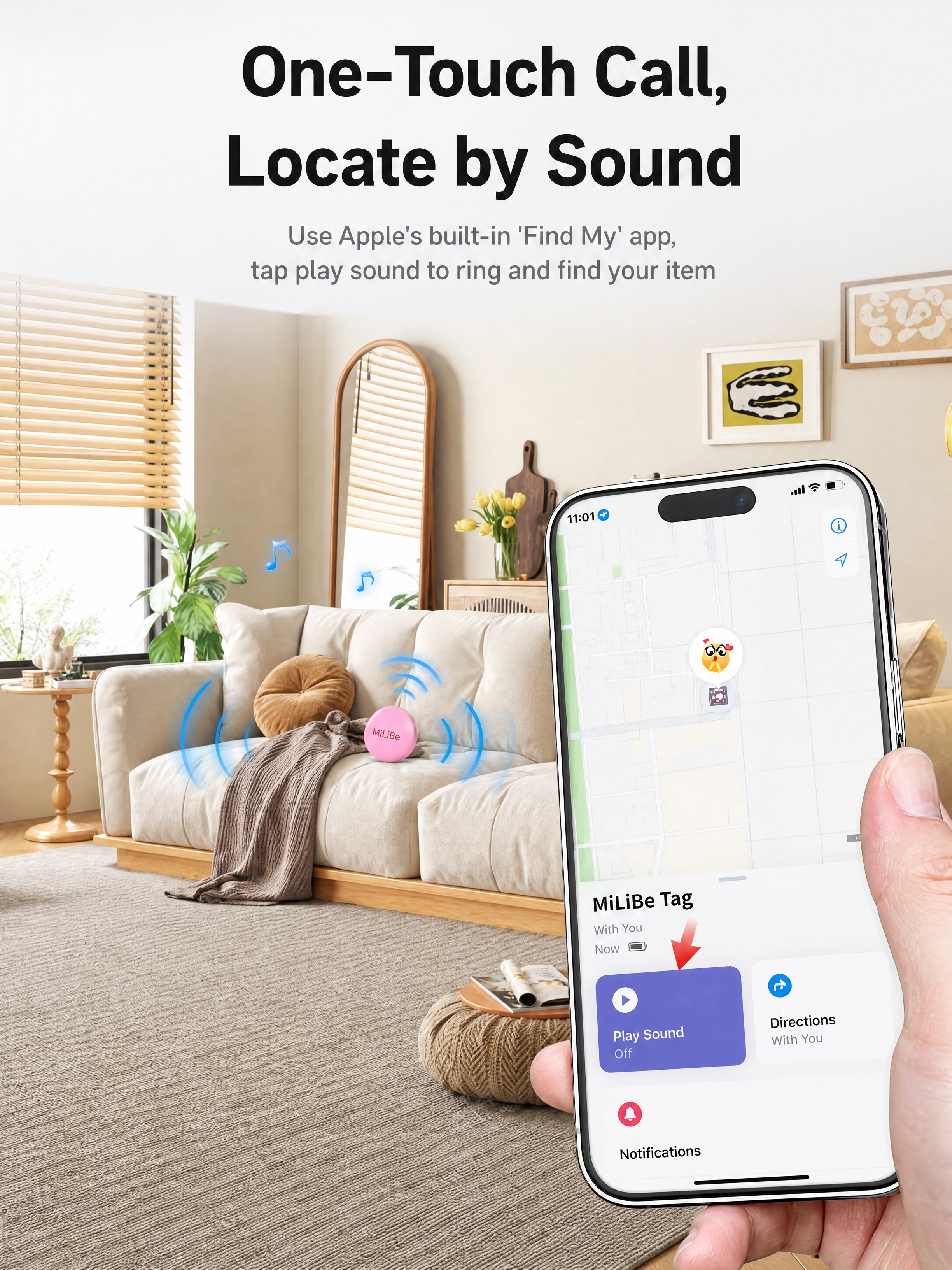 [商品] 使用【图2】FindMy 蓝牙查找器，粉色圆形防丢器… - 图片创意预览