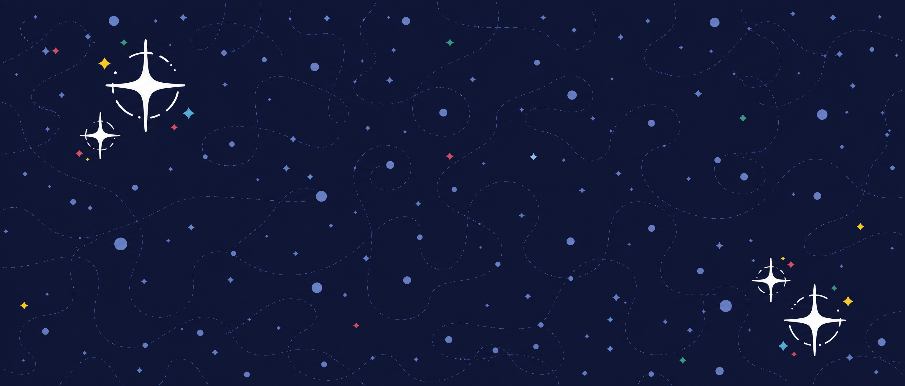 将图片调整为2050x700的横版尺寸，保持深蓝色星空背景、虚… - 图片创意预览