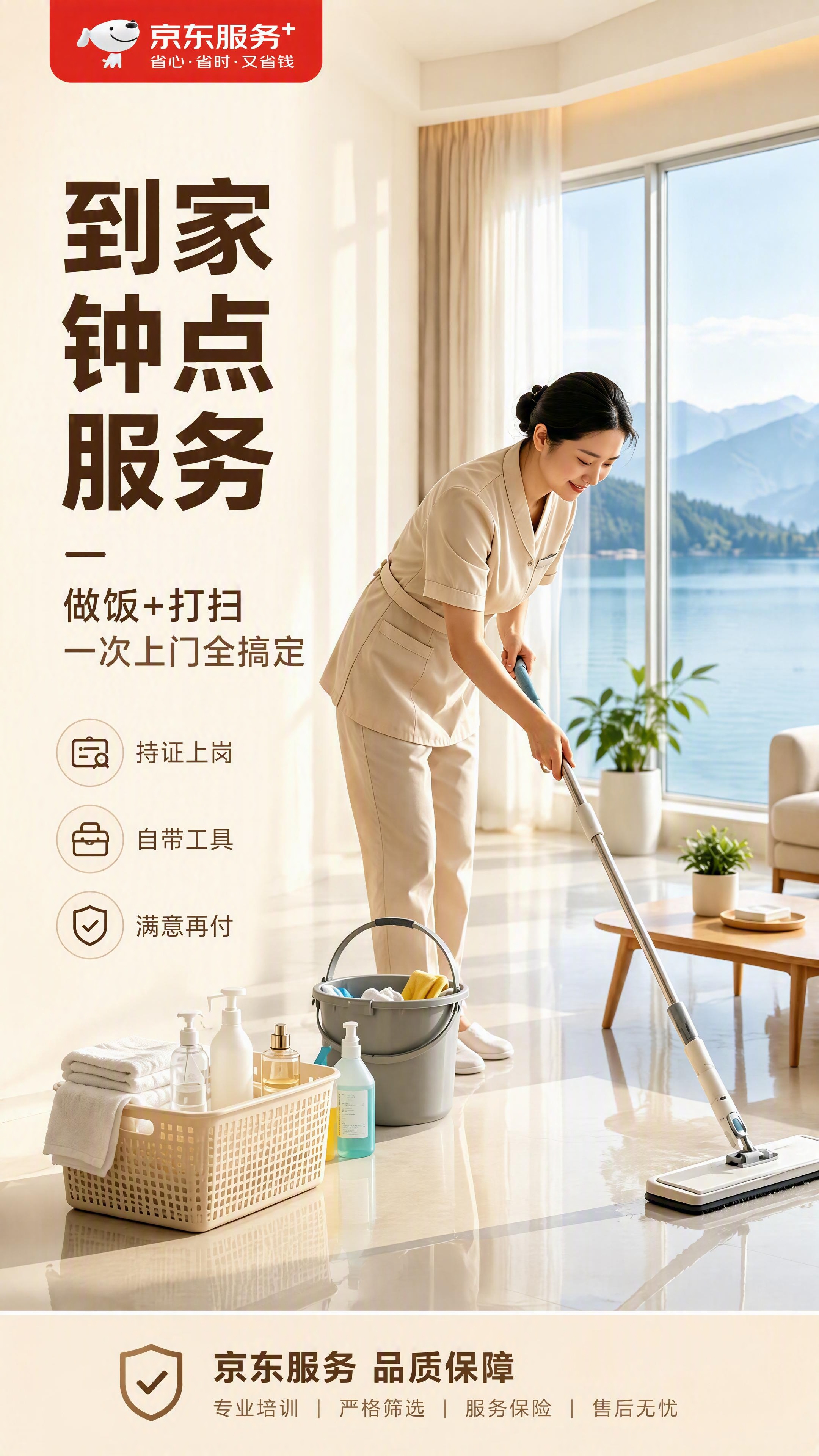 [第1张] 详情页头图-钟点工保姆做饭打扫卫生上门服务主视觉海… - 图片创意预览