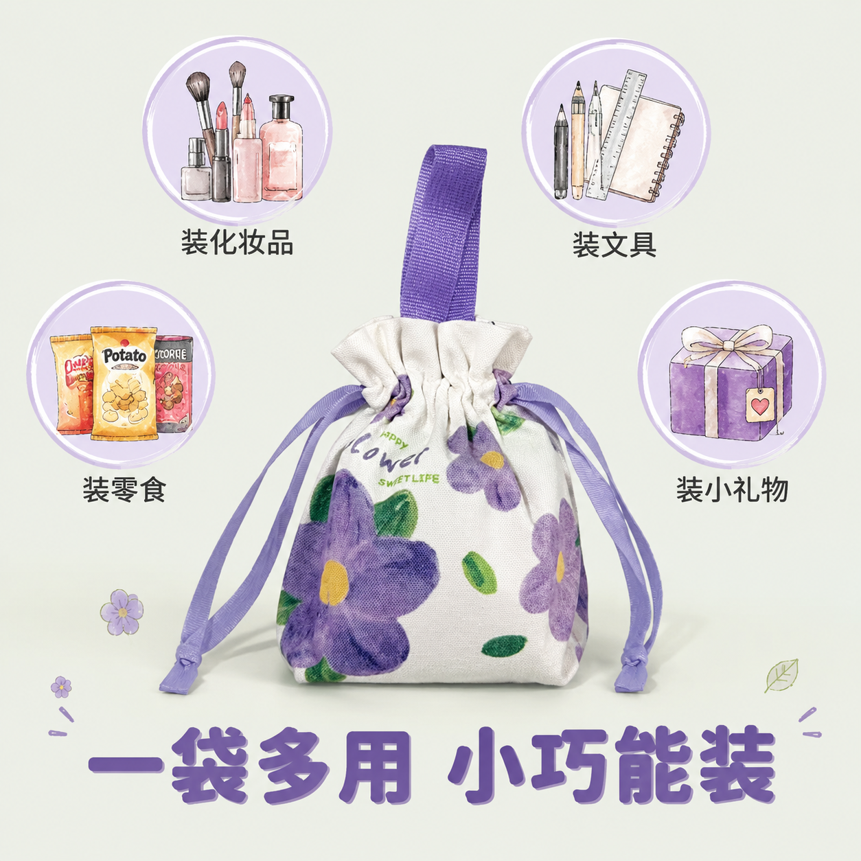 [主图-6] 多用途展示图 适用场景与收纳能力 [统一基调]… - 图片创意预览