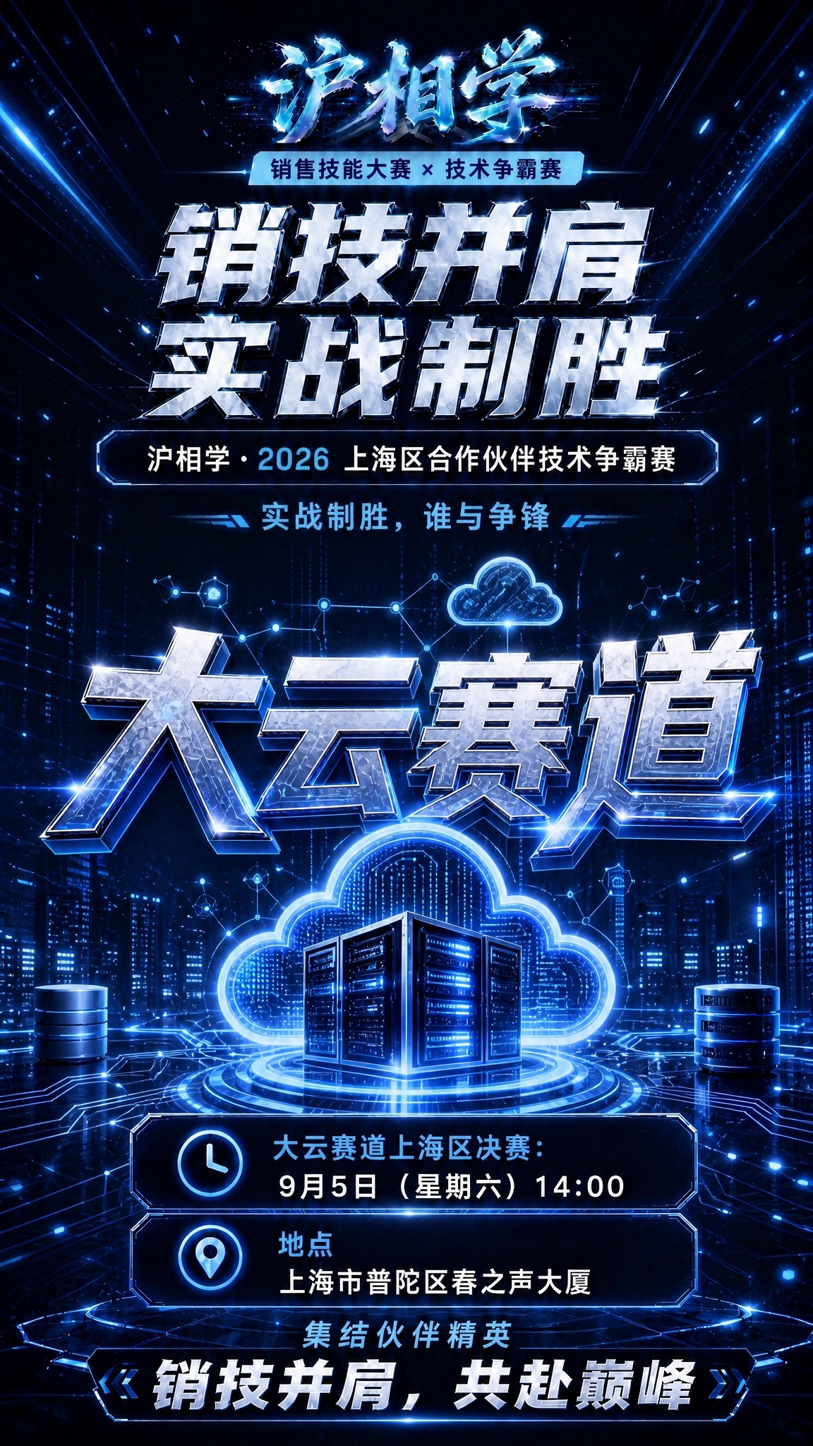 基于参考海报重新设计，生成第三张大云赛道场地海报： 1. 删除… - 图片创意预览