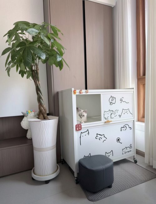 基于这张图片扩图，去掉水印，生成连贯自然的买家秀场景，保持原图的装修风格和家具摆放，画面自然真实预览效果