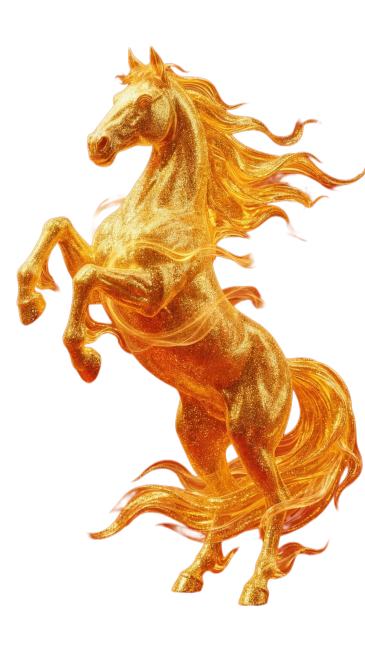 补全这匹马，姿势是马蹄高扬预览效果