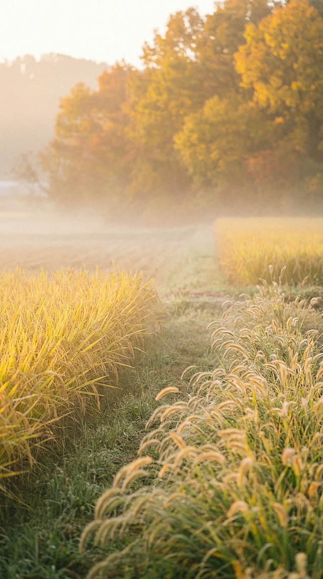 再重新生成5张秋意朦胧的氛围图