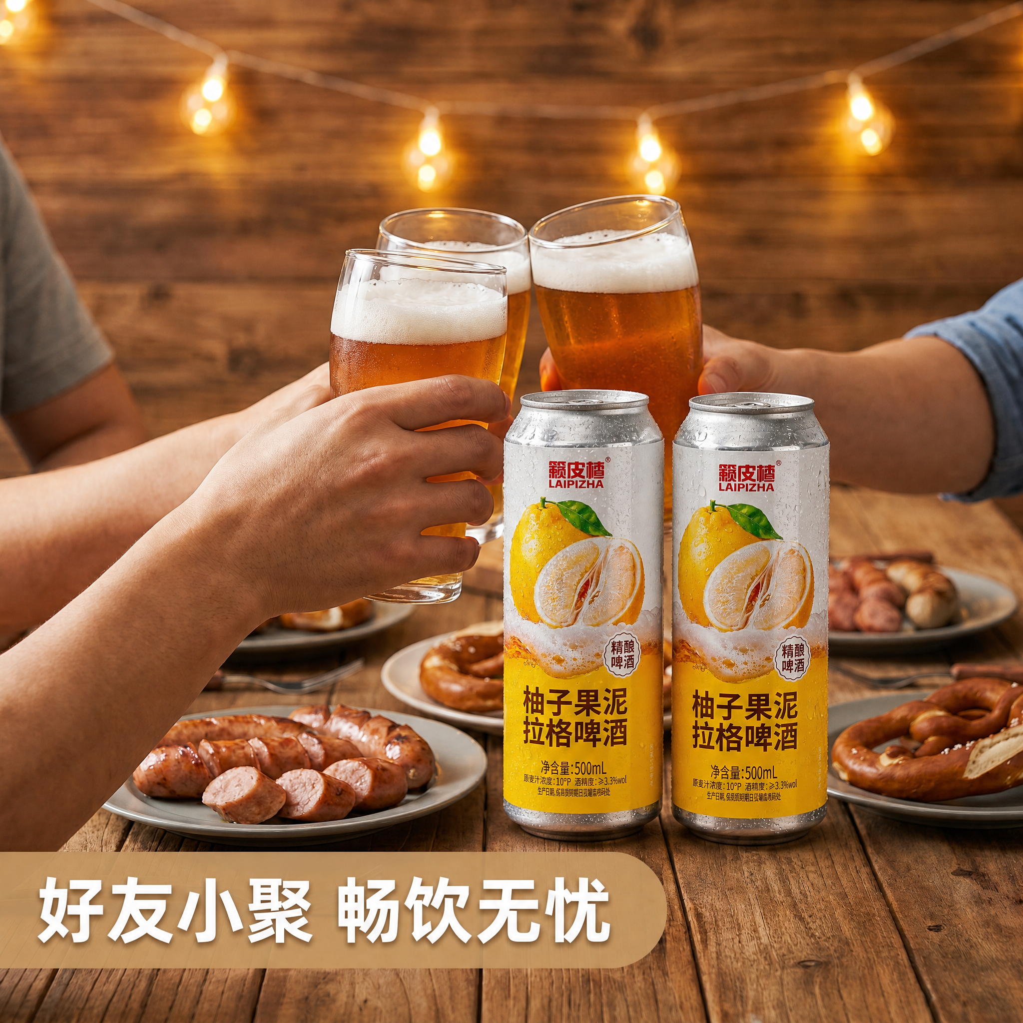 电商主图，1:1正方形，淘宝/天猫平台，啤酒品类。复刻参考图的… - 图片创意预览