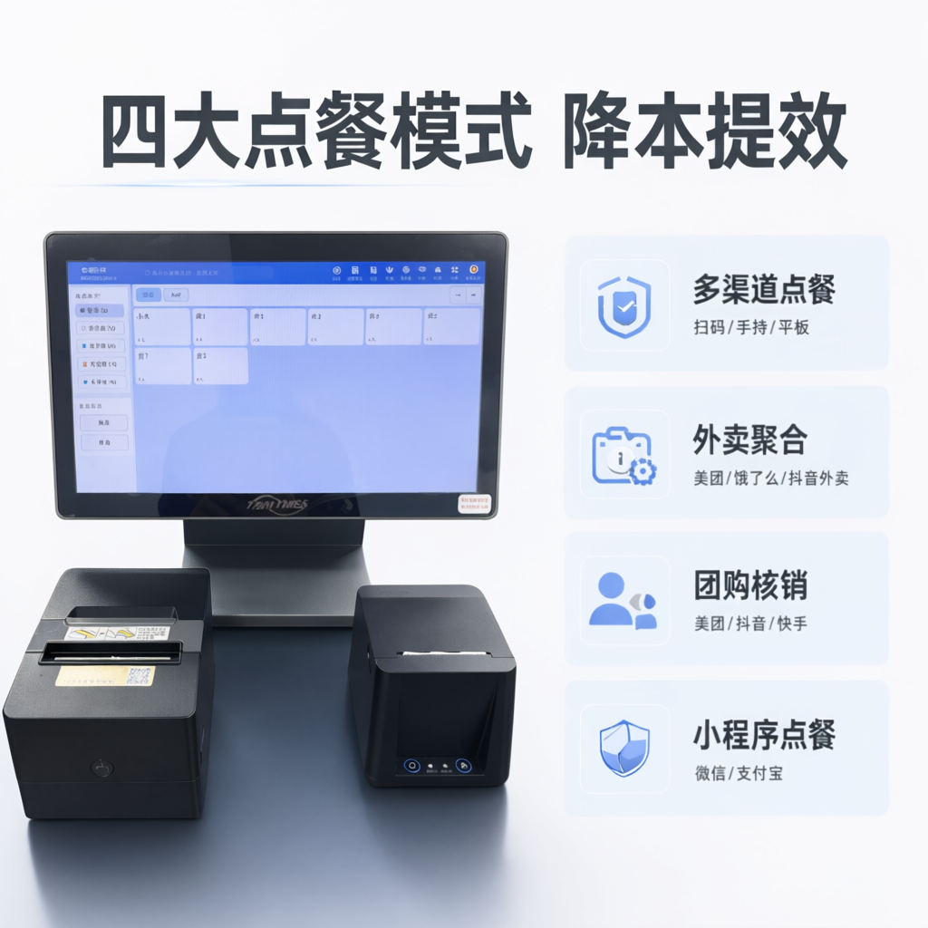 餐饮收银系统投流广告图第2张（功能卖点图），与第1张统一清新浅… - 图片创意预览