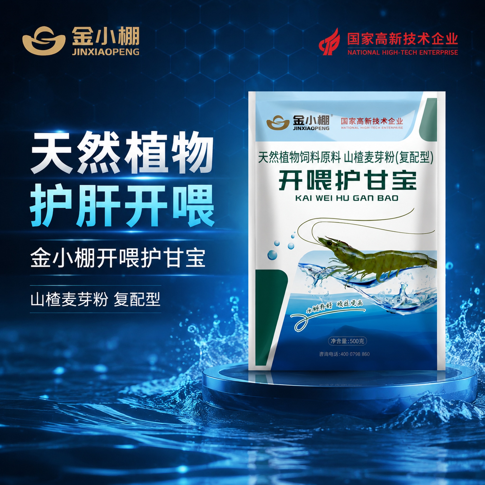 封面主图，科技风+商务风，深蓝科技感背景，与上一套金小棚速解安… - 图片创意预览