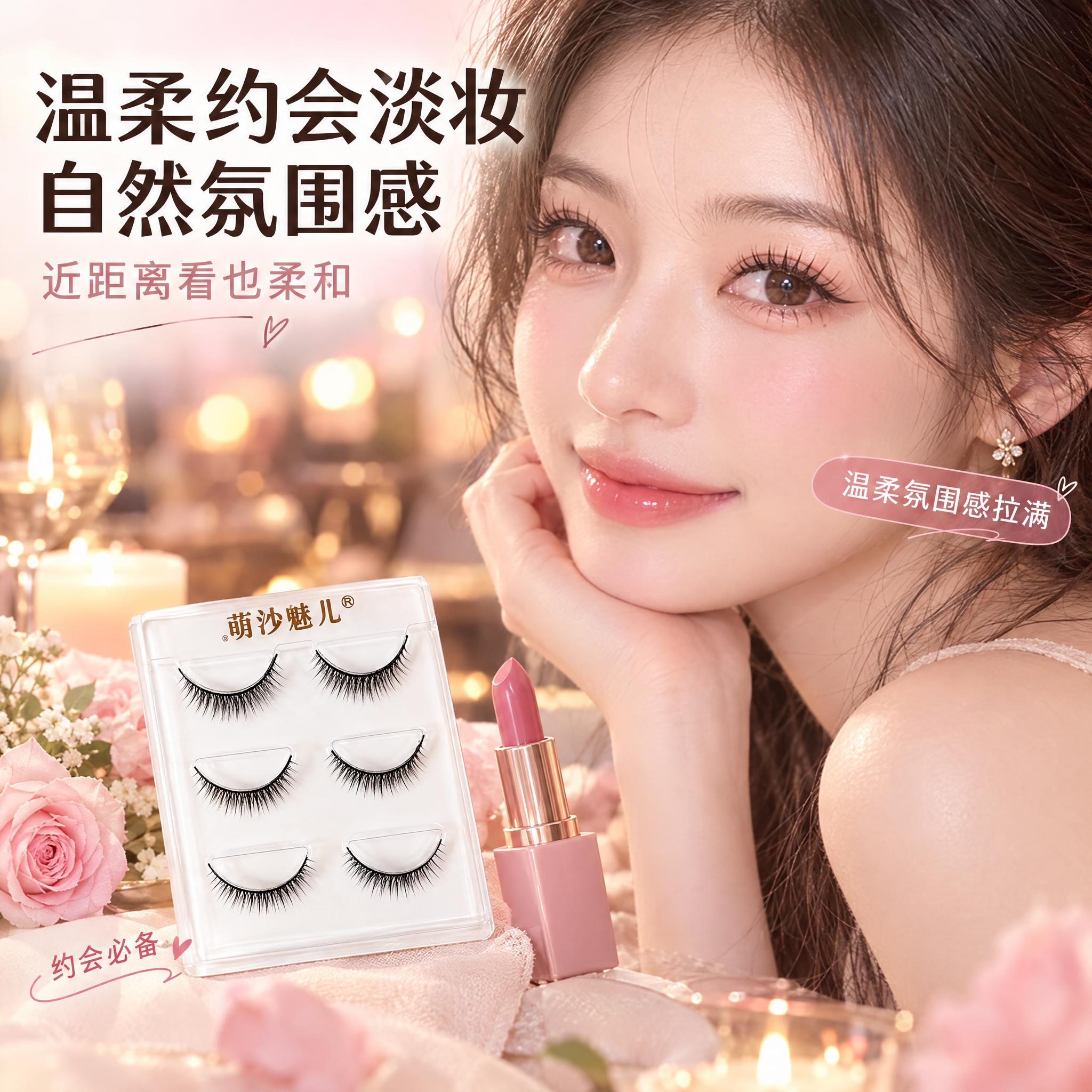 [主图-5] 温柔约会淡妆自然氛围感展示。 [统一基调] 整体… - 图片创意预览