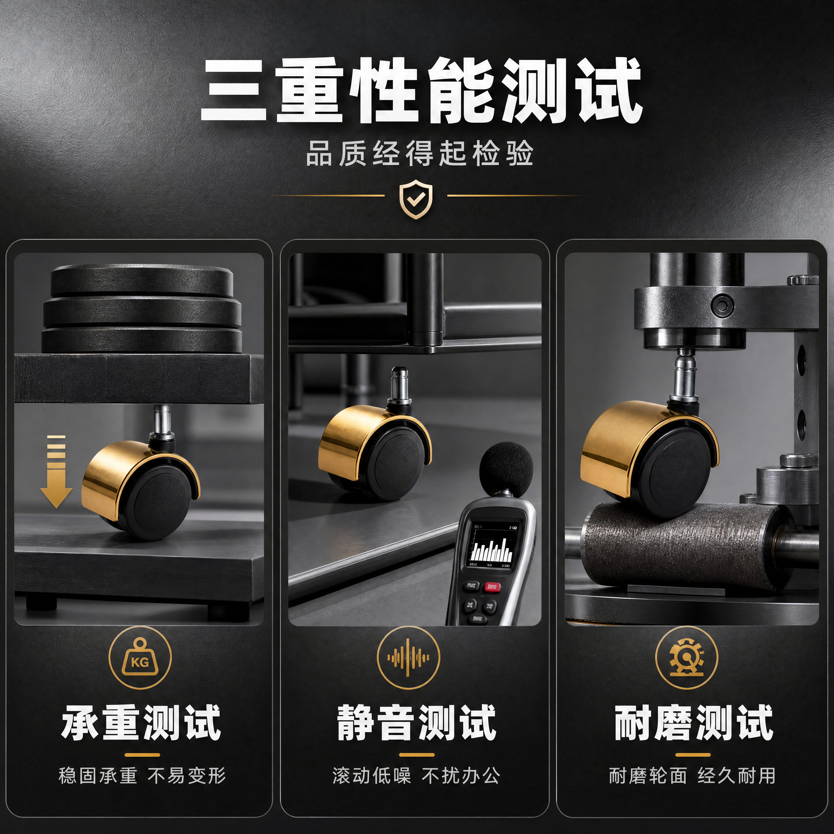 [商品] 使用【图1】办公脚轮产品；保留脚轮结构、颜色、材质和… - 图片创意预览