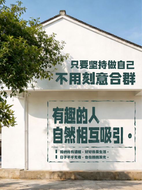 激励正能量文案分享房子实景风小红书封面预览效果