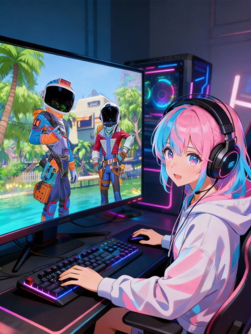 把第二张图添加到第一张的显示器里面预览效果