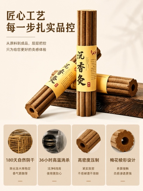 [第5屏] 工艺展示-匠心工艺扎实品控，本屏使用【图1】产品主体。
[氛围/风格] 专业工艺风，稳重可信，商业质感。
[元素布局] 上下分栏，上半部分产品竖放展示，下半部分四个工艺步骤卡片横向排列，保预览效果