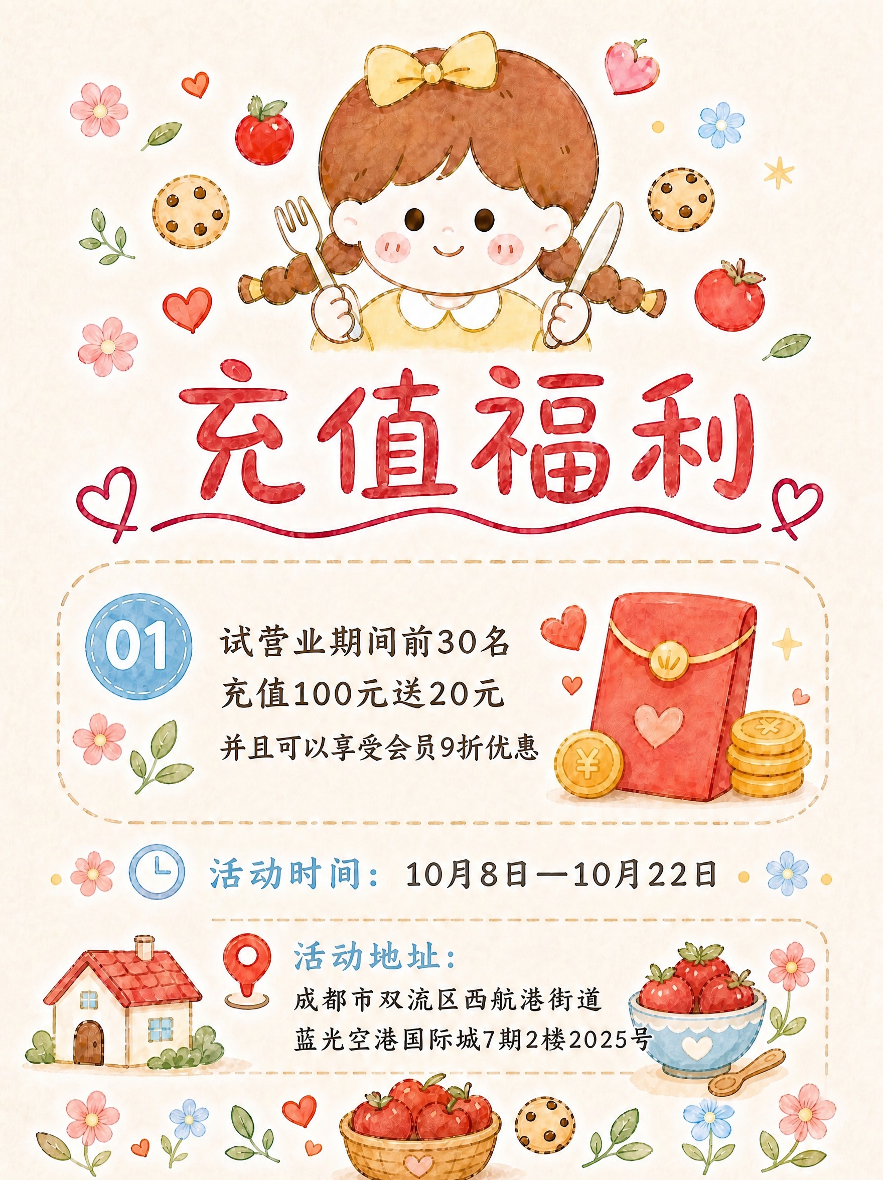 移除右下角的二维码占位方块，将该区域替换为与整体风格一致的手绘… - 图片创意预览